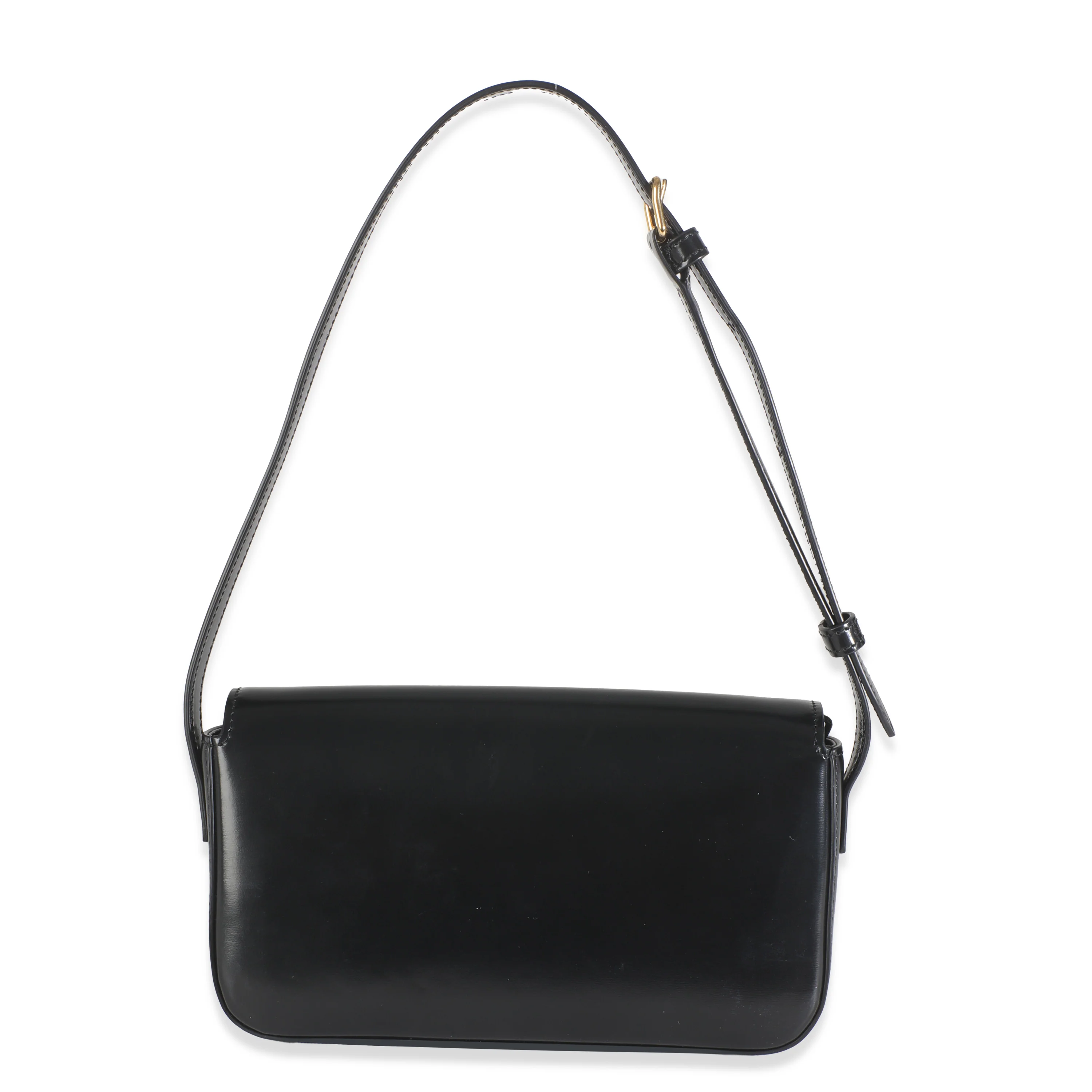 Black Shiny Calfskin Triomphe Shoulder bag - Image 5