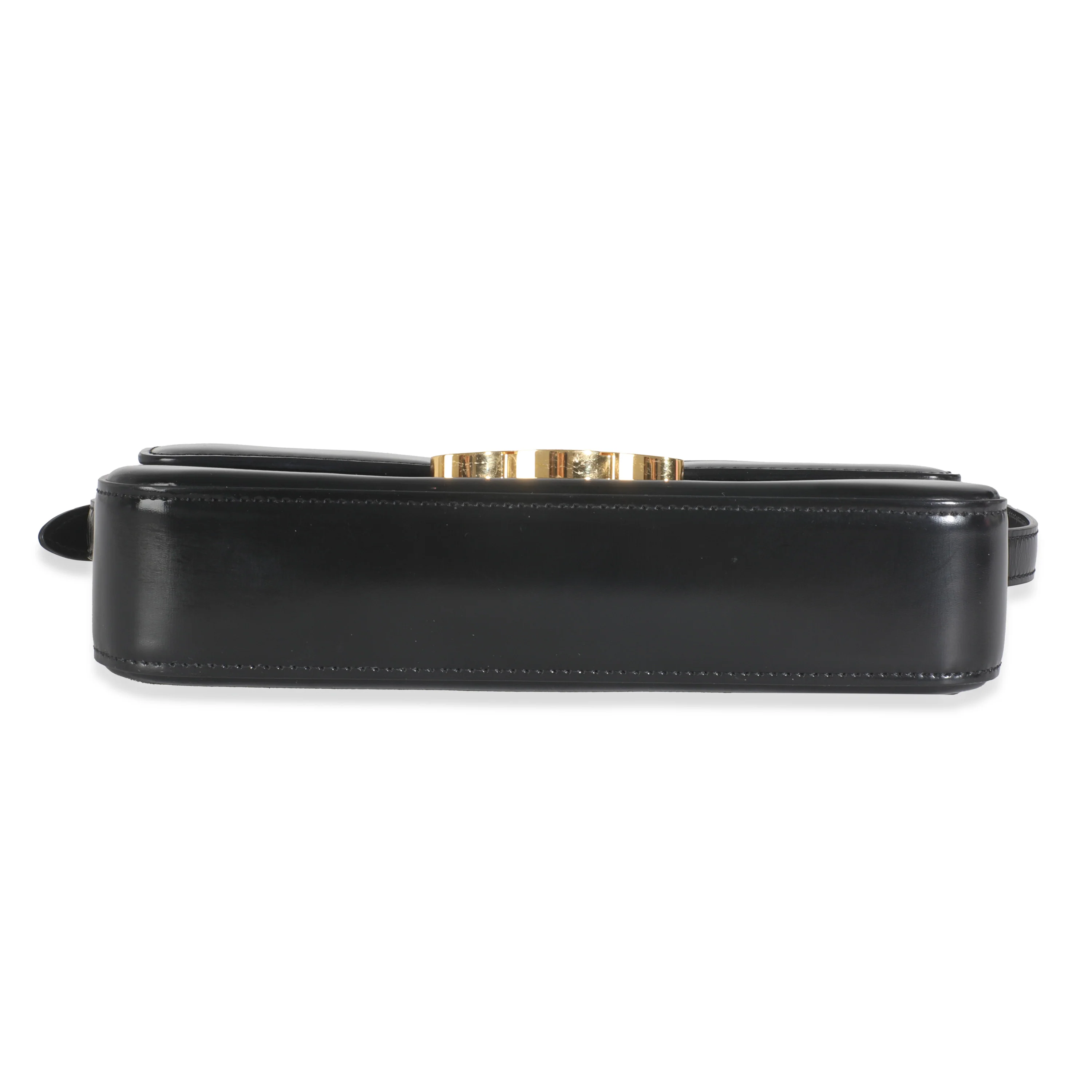 Black Shiny Calfskin Triomphe Shoulder bag - Image 7