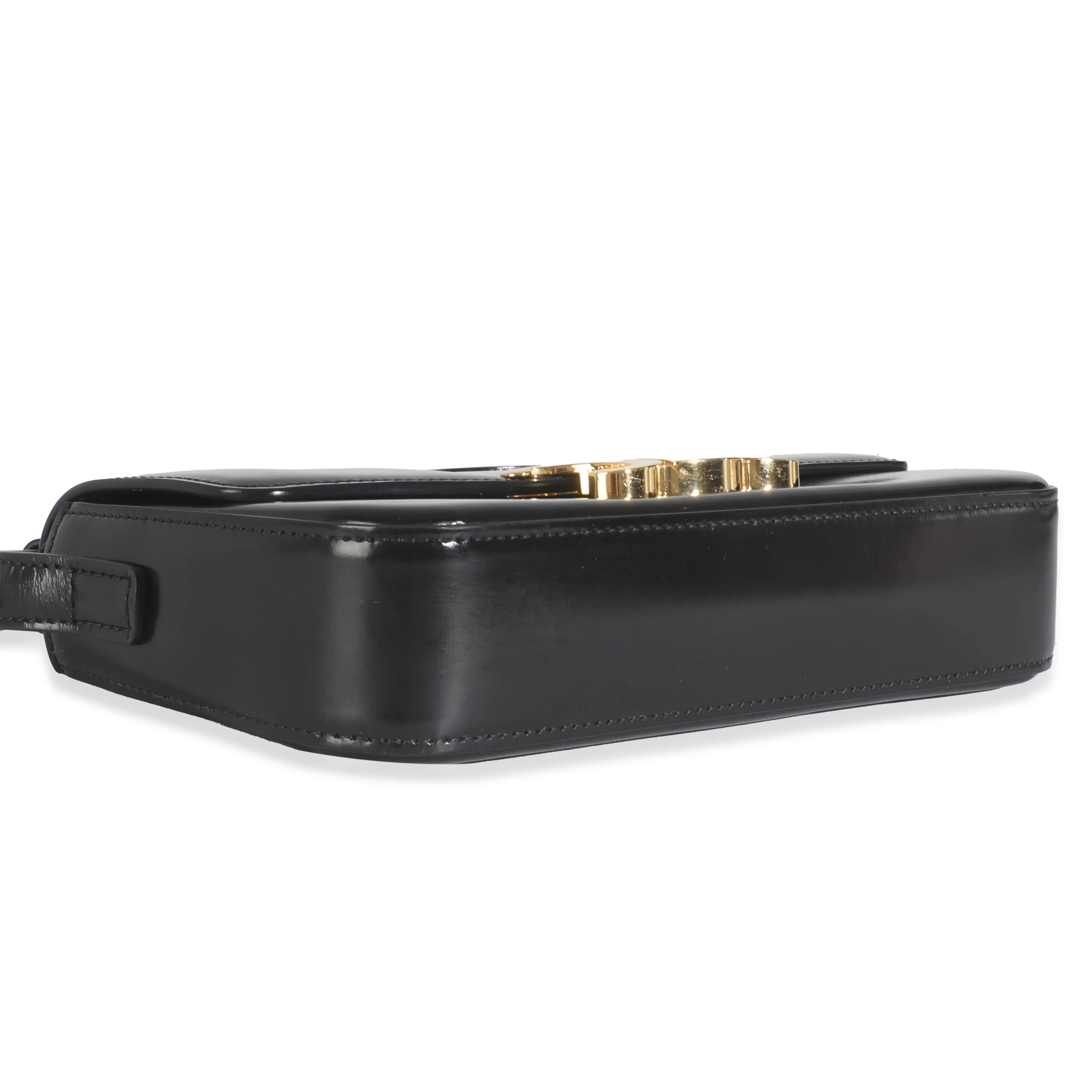 Black Shiny Calfskin Triomphe Shoulder bag - Image 8