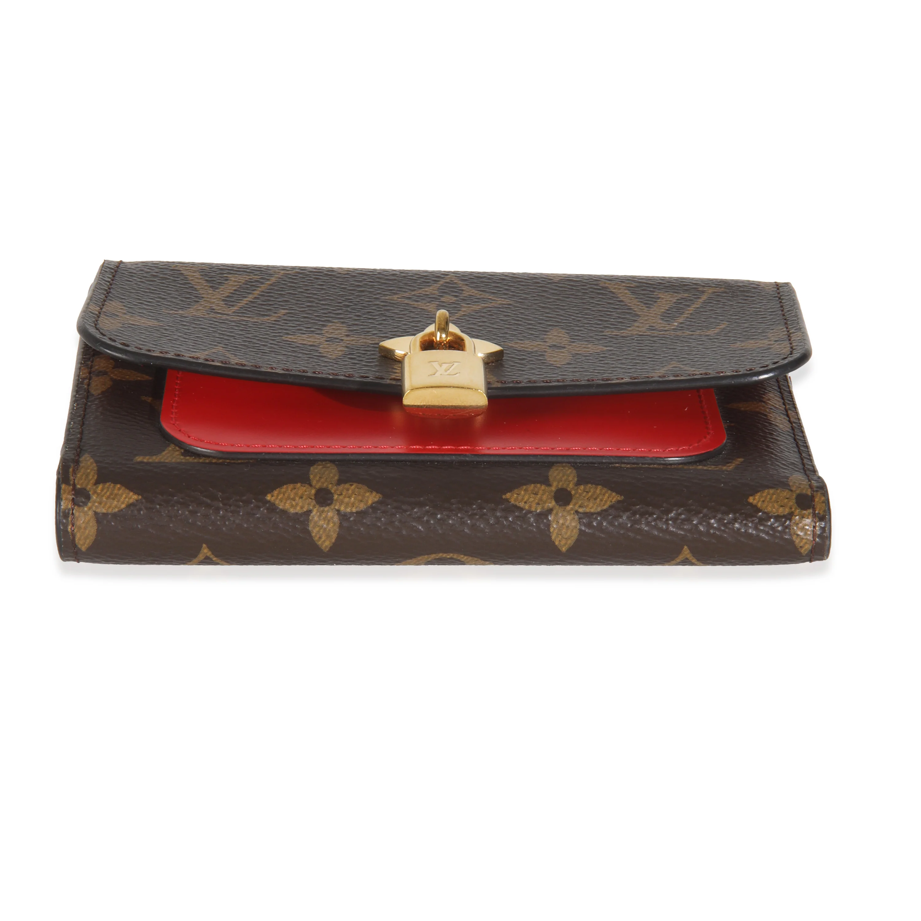 Monogram Canvas Flower Lock Compact Wallet - Image 5