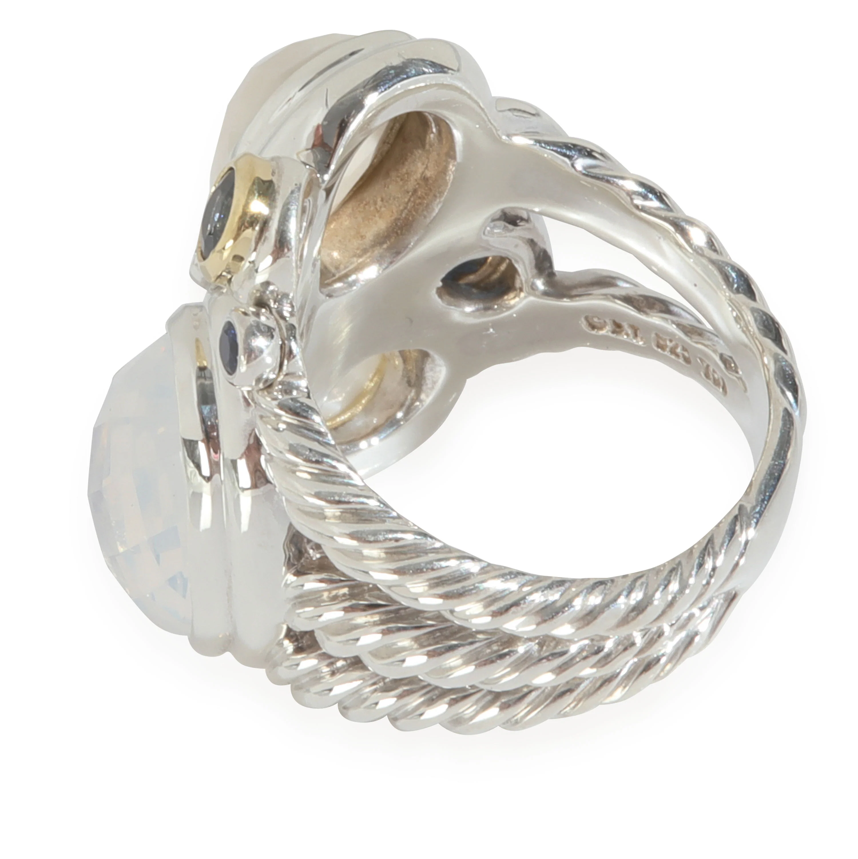 Yellow Gold & Sterling Silver Diamond Mosaic Ring - Image 2