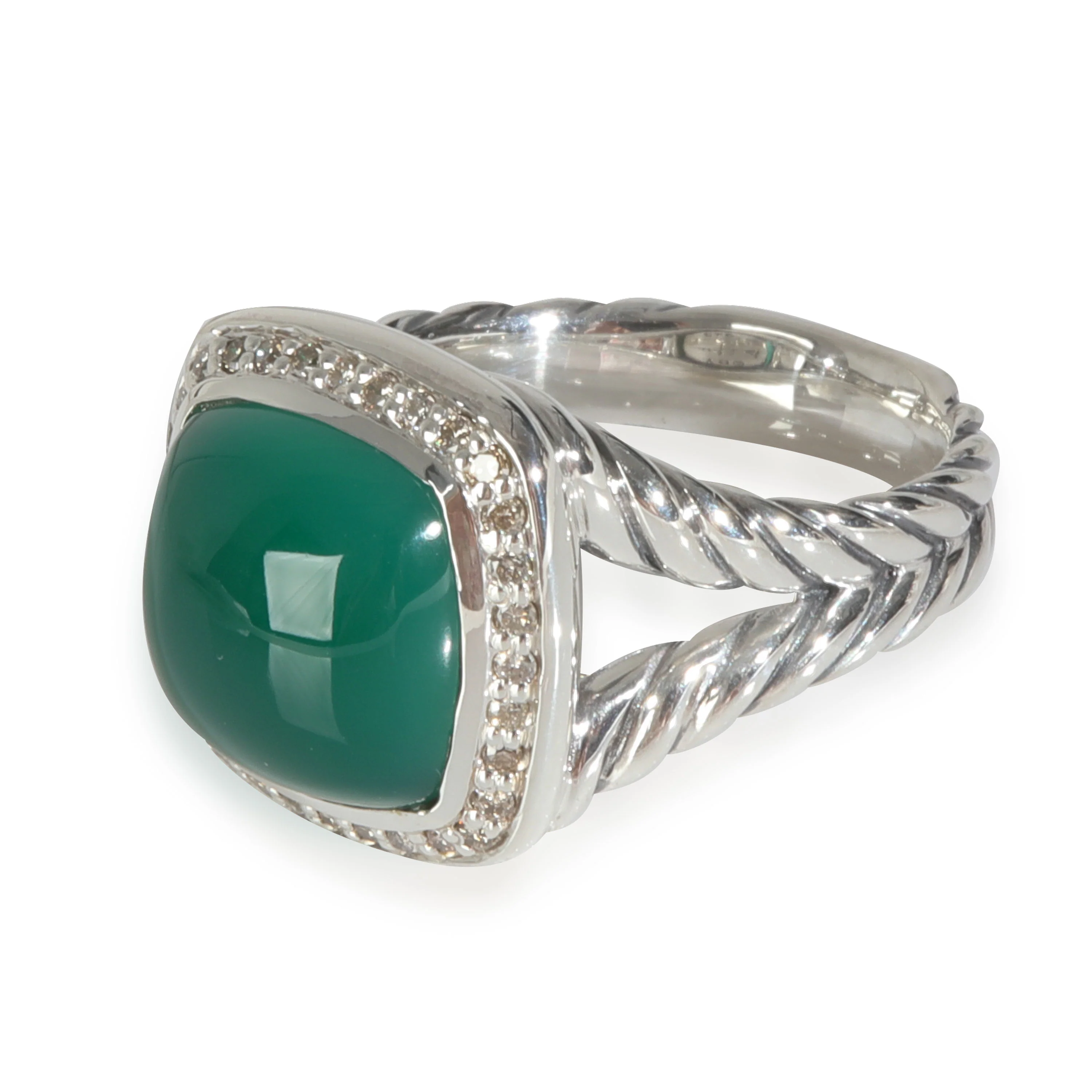 Sterling Silver Diamond Lagoon Orchid Albion Ring - Image 2