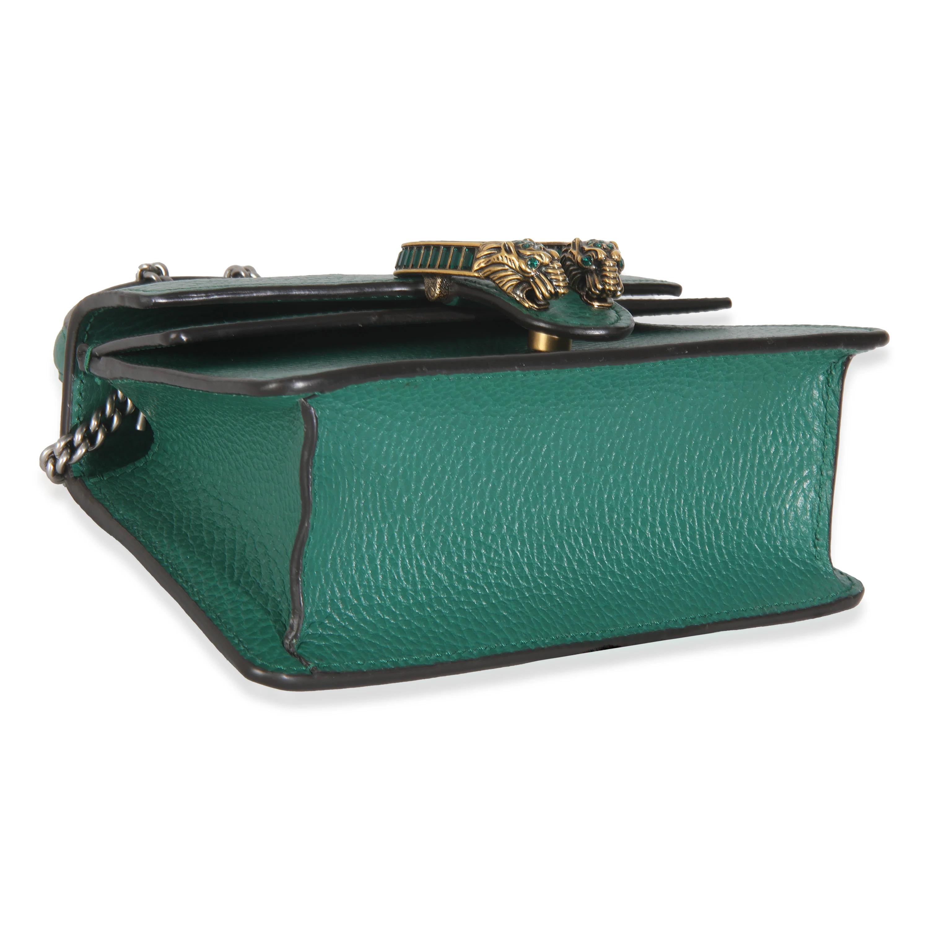 Emerald Dollar Calfskin Crystal Mini Dionysus Top Handle Bag - Image 6