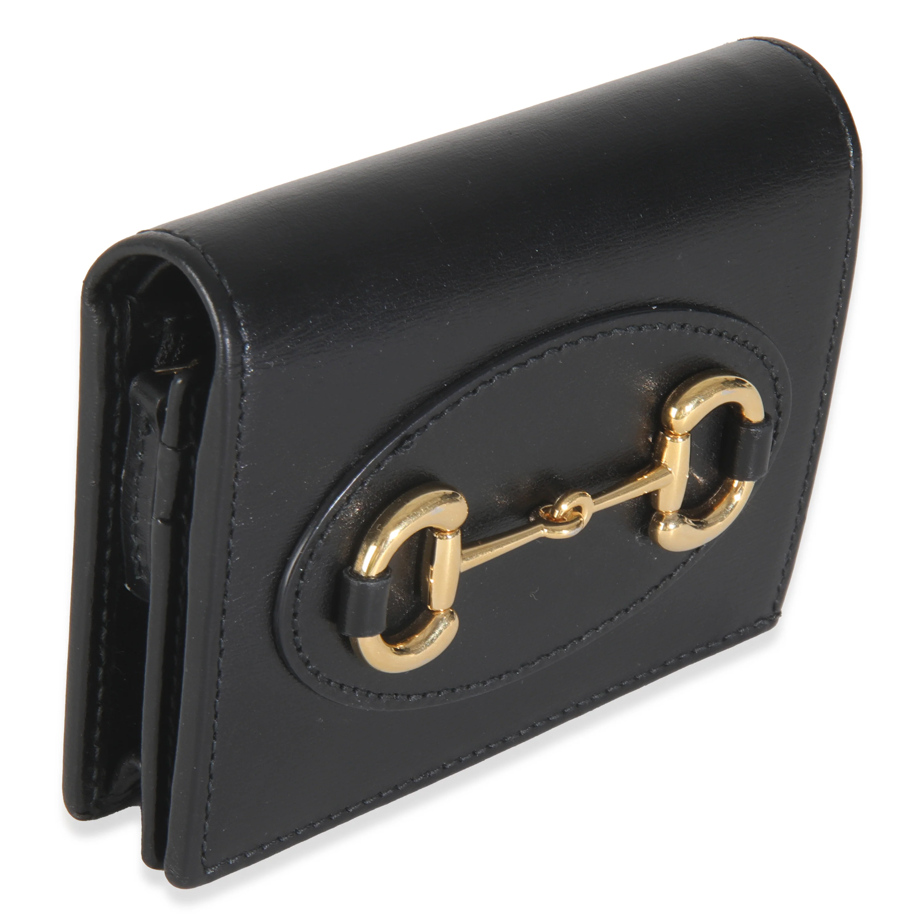 Black Calfskin 1955 Horsebit Card Case Wallet - Image 3