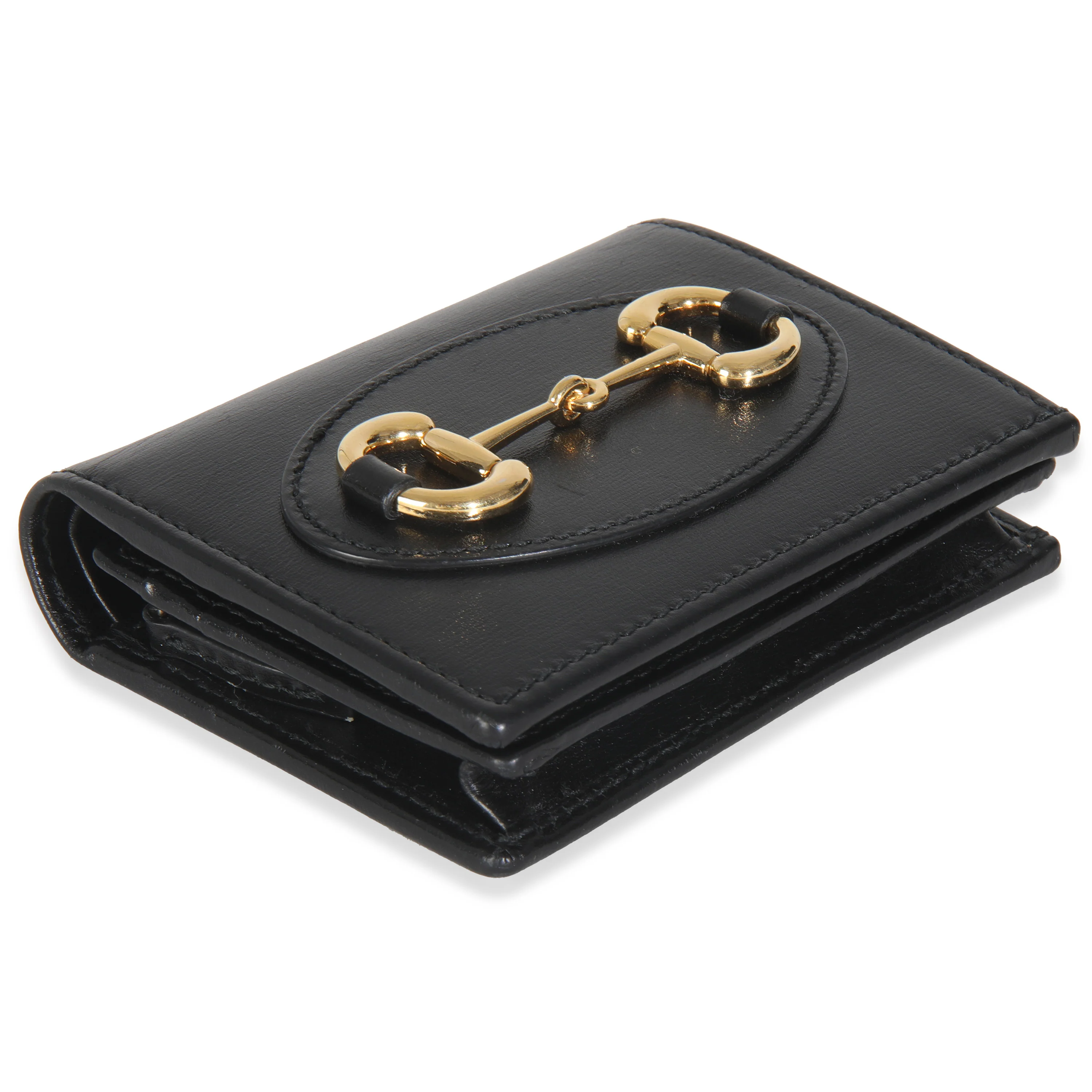 Black Calfskin 1955 Horsebit Card Case Wallet - Image 6