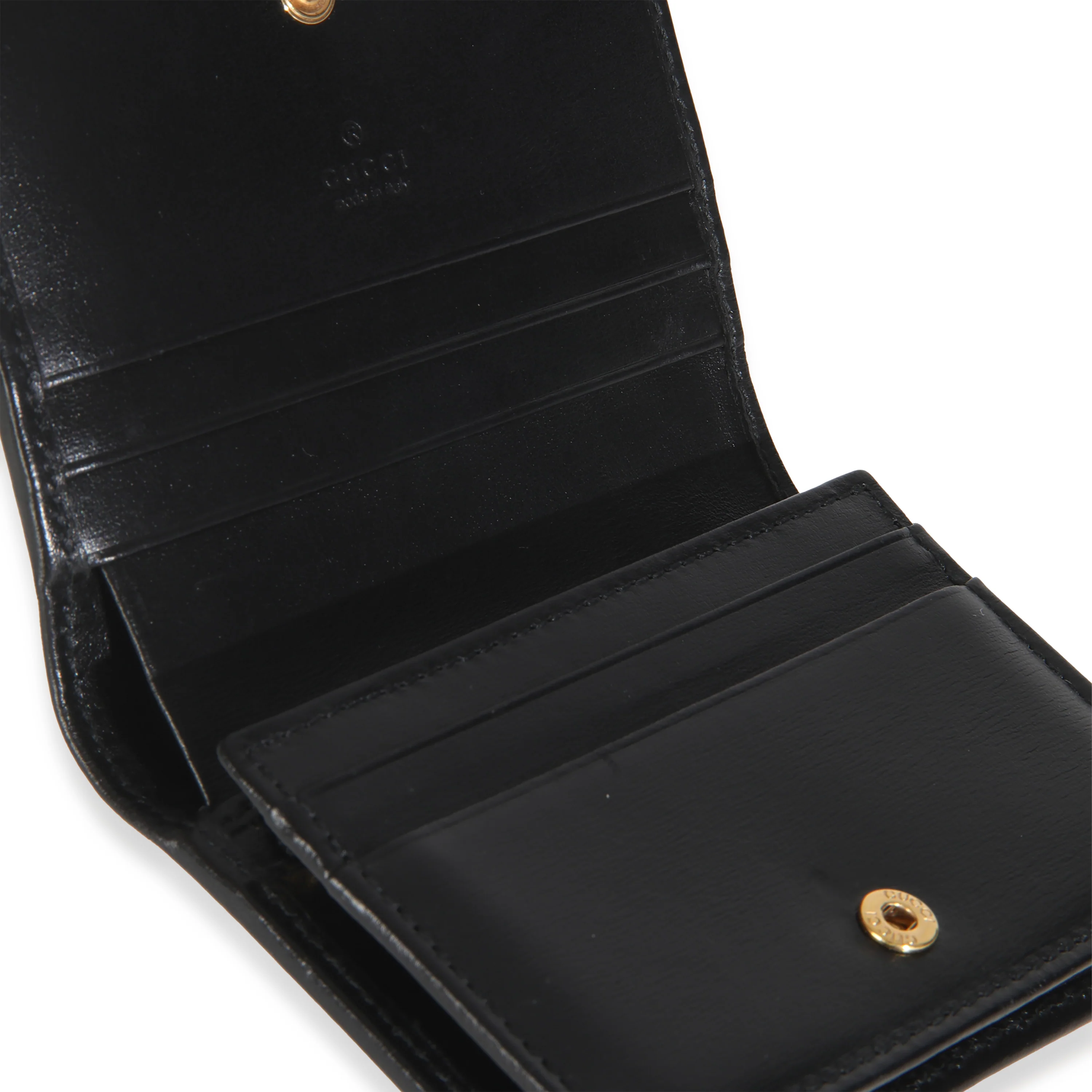 Black Calfskin 1955 Horsebit Card Case Wallet - Image 8