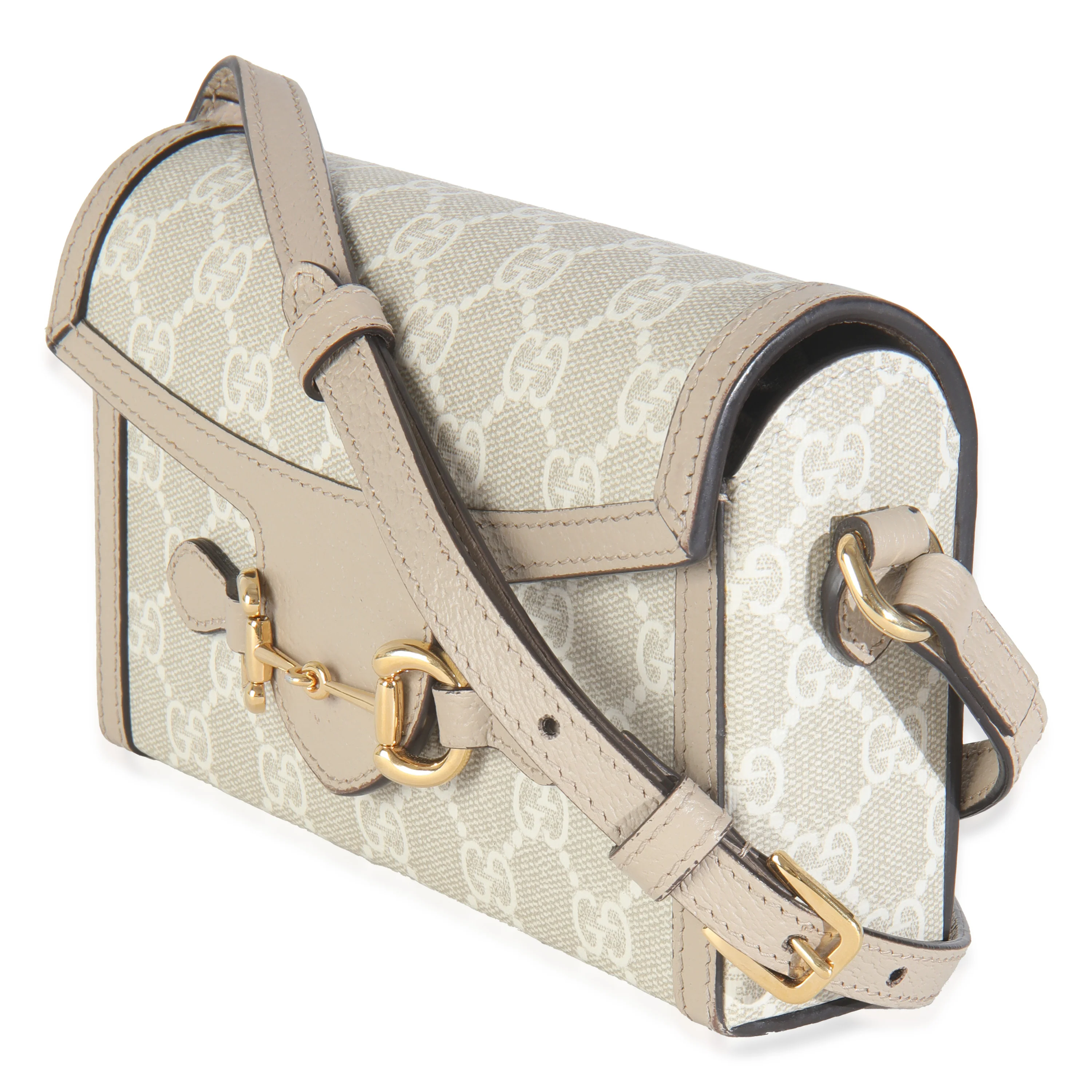 Beige Mystic White GG Supreme Calfskin Mini Horsebit 1955 Bag - Image 2