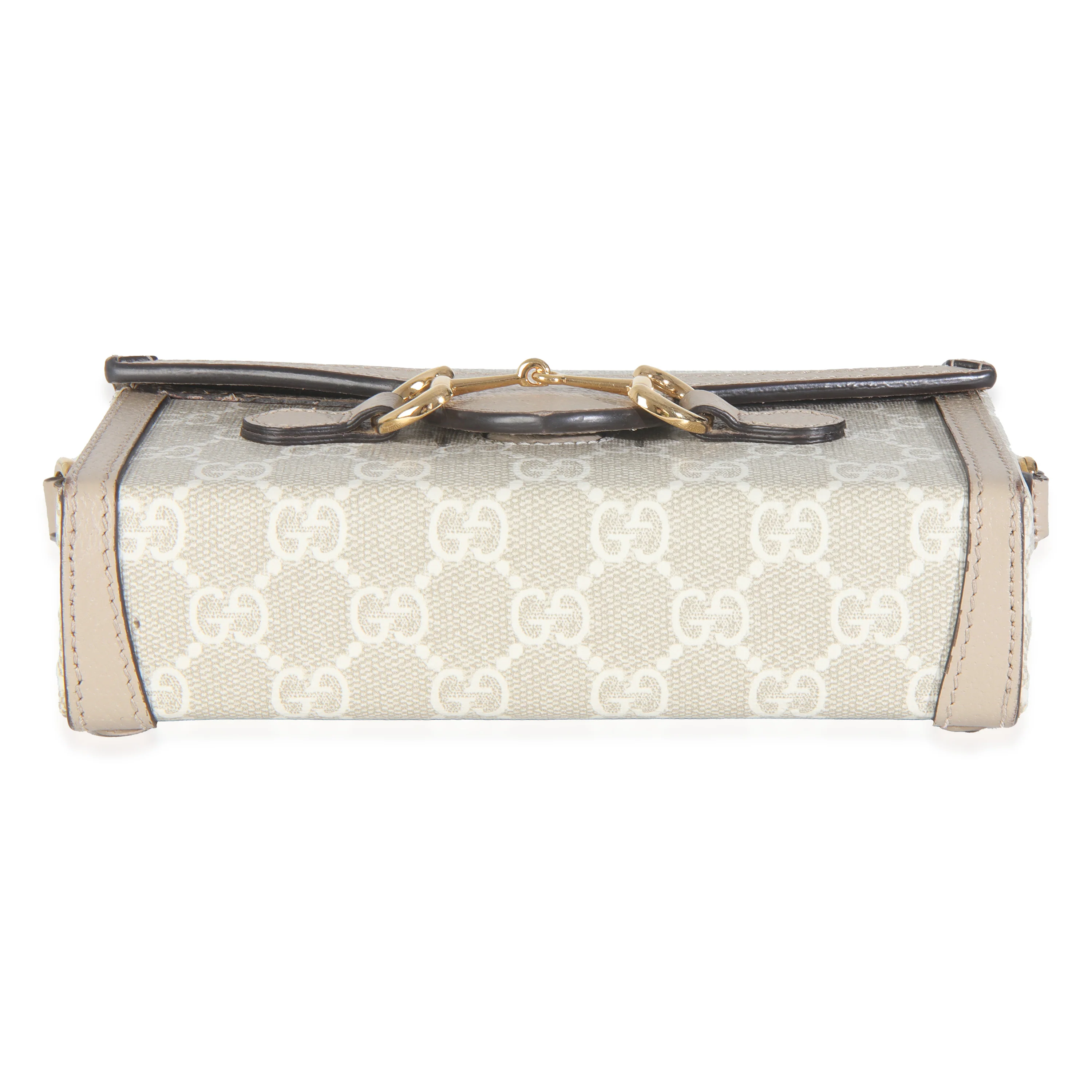 Beige Mystic White GG Supreme Calfskin Mini Horsebit 1955 Bag - Image 5