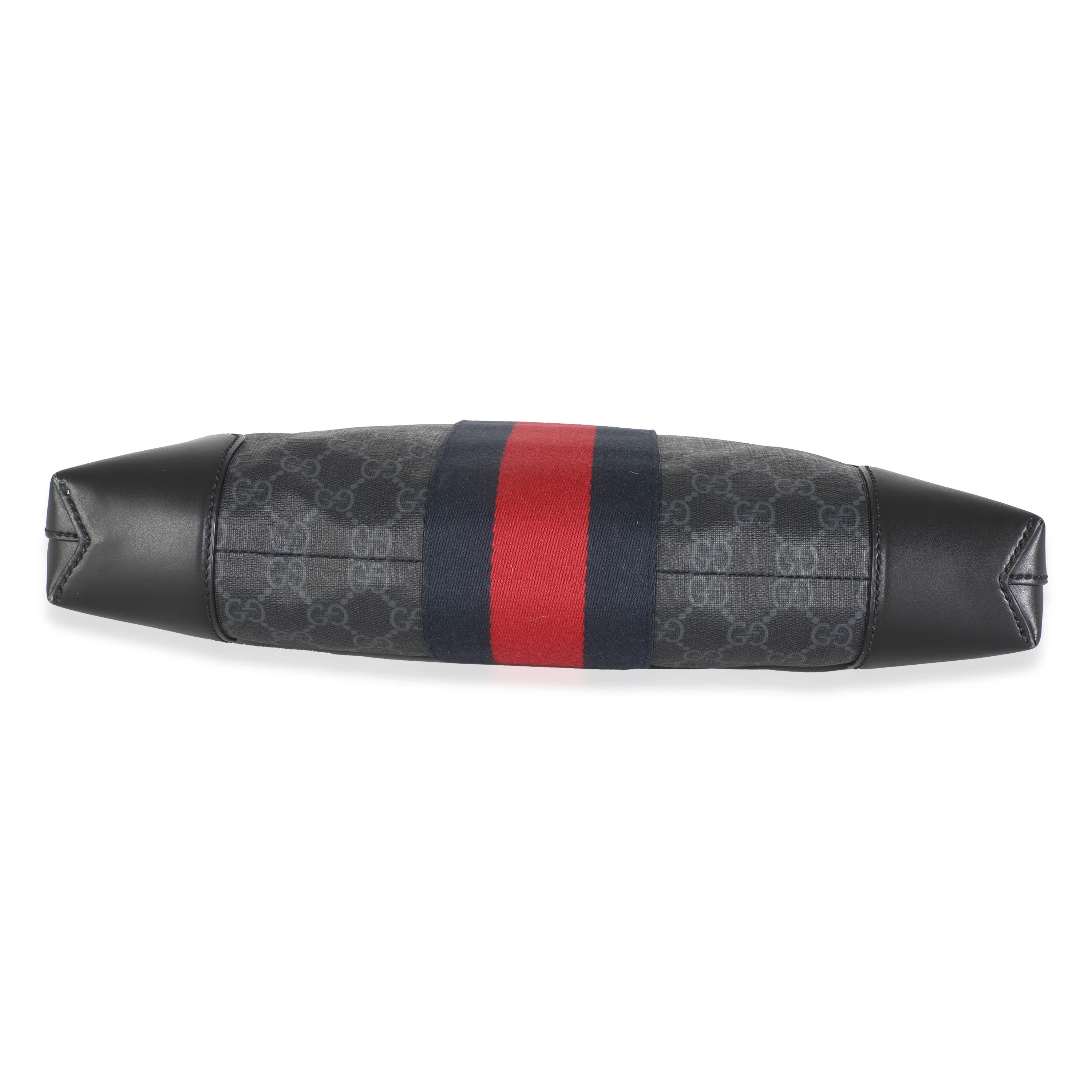 Black GG Supreme Canvas Web Flat Messenger - Image 4