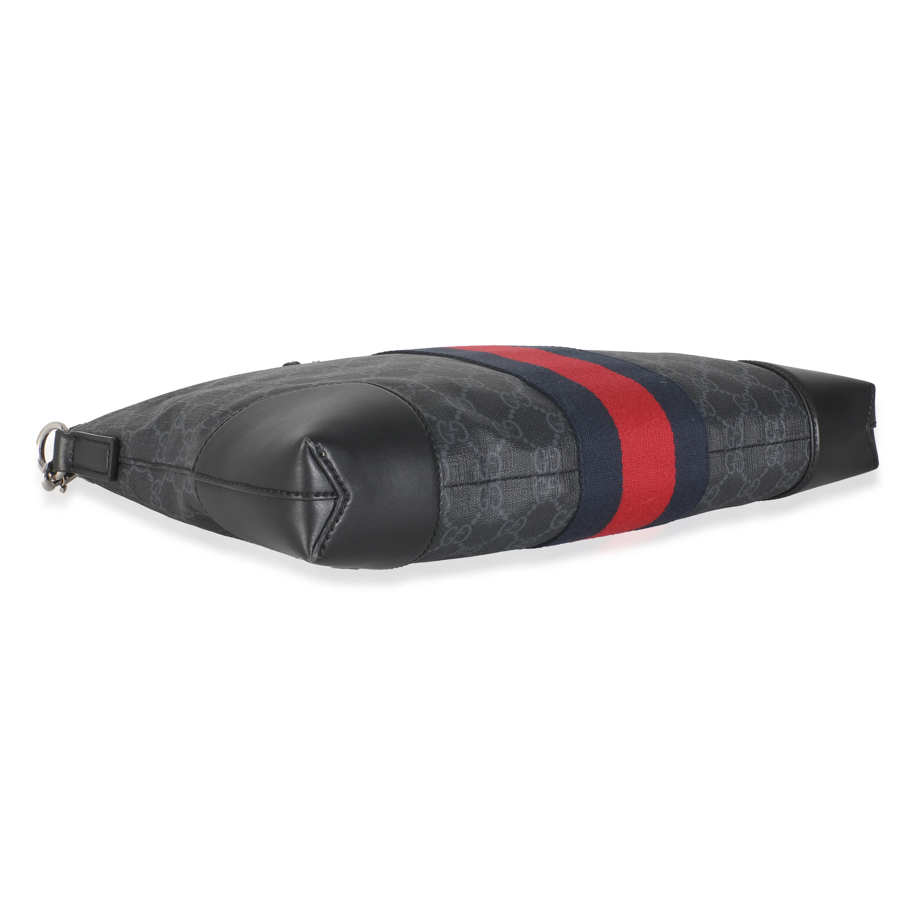 Black GG Supreme Canvas Web Flat Messenger - Image 5