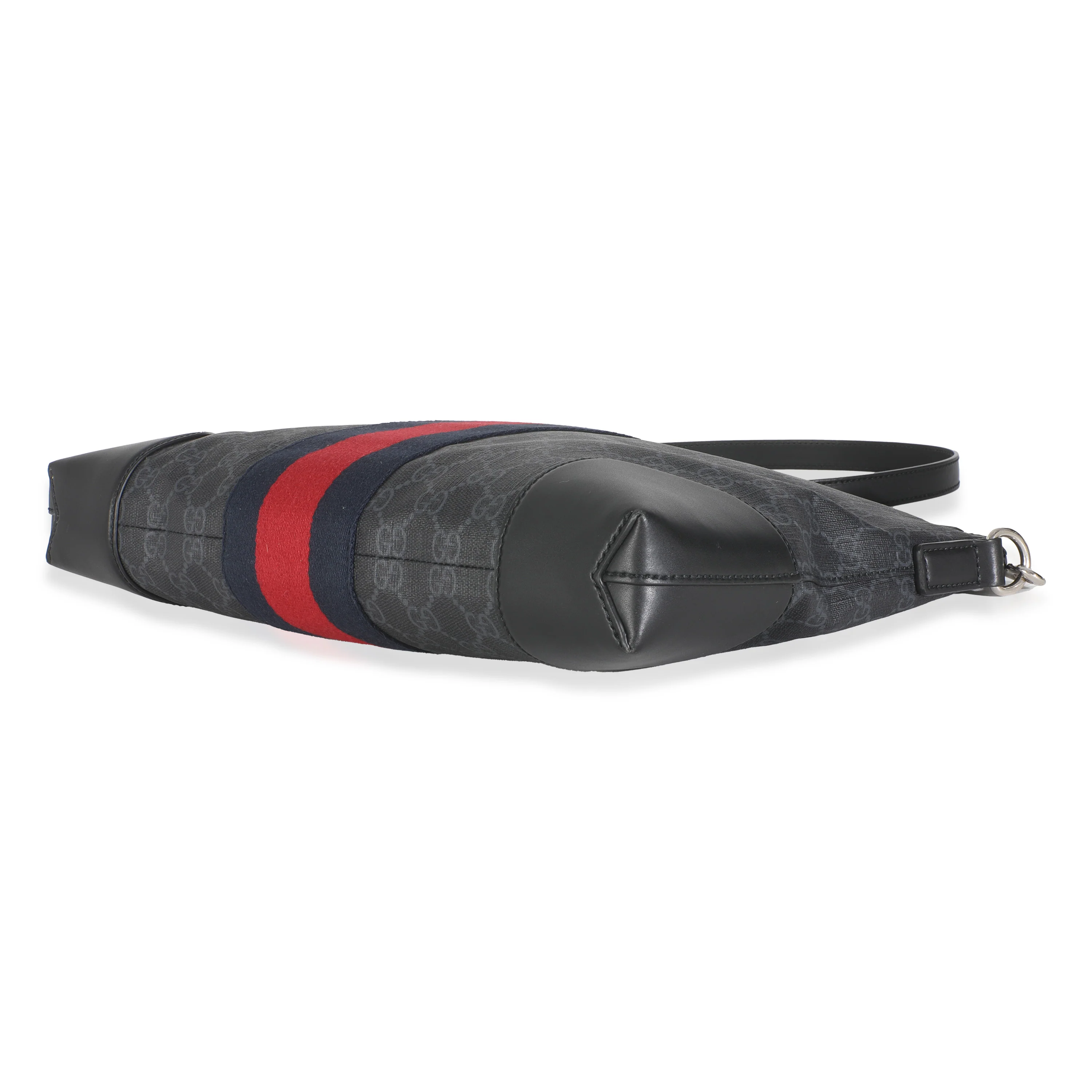 Black GG Supreme Canvas Web Flat Messenger - Image 6