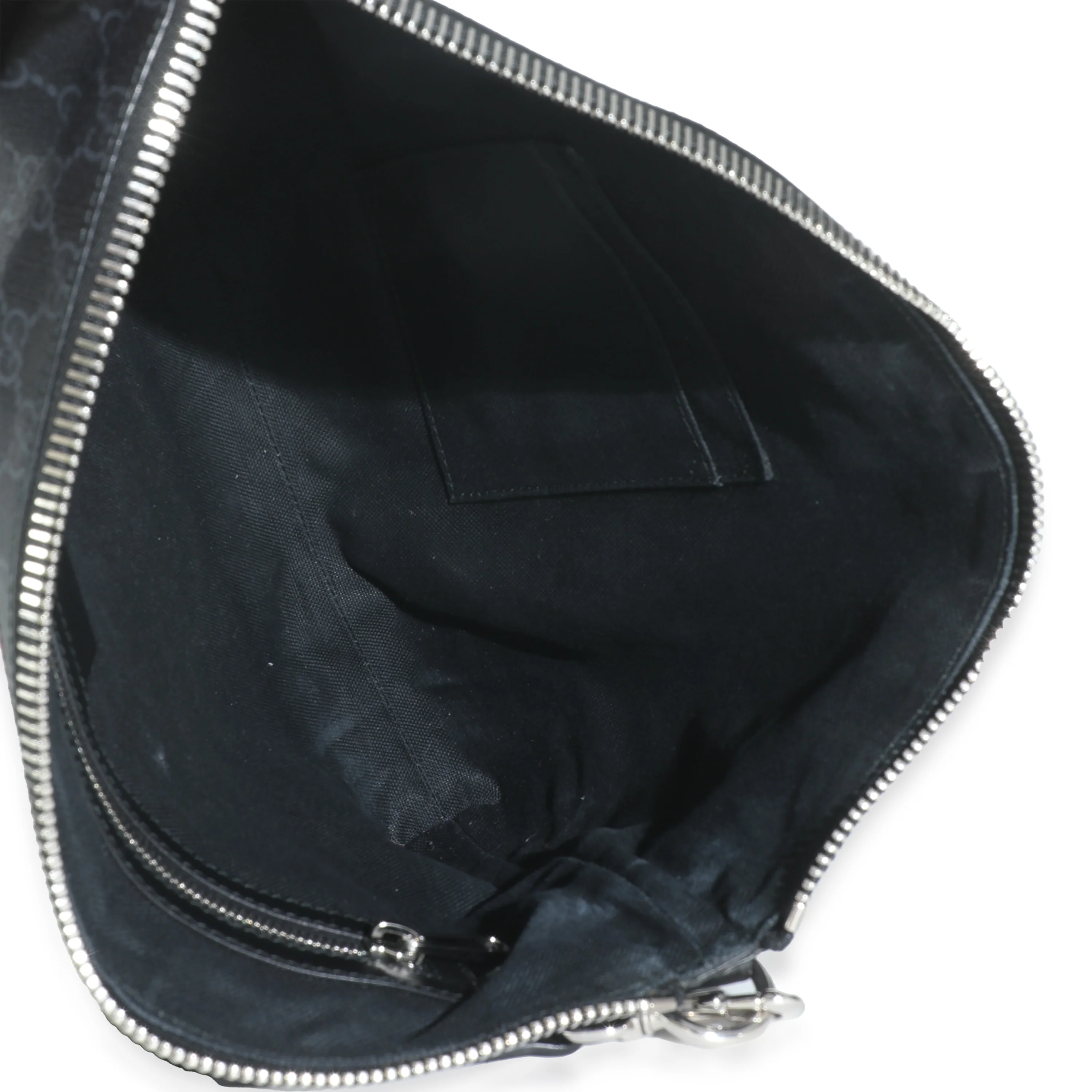Black GG Supreme Canvas Web Flat Messenger - Image 8