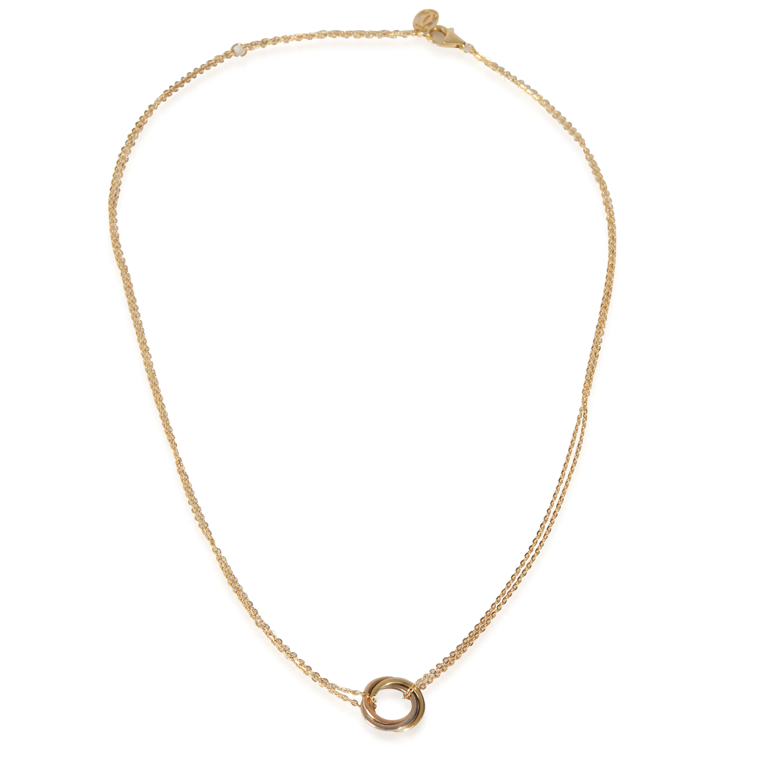 3-Tone Gold  Mini Model Trinity Pendant - Image 2