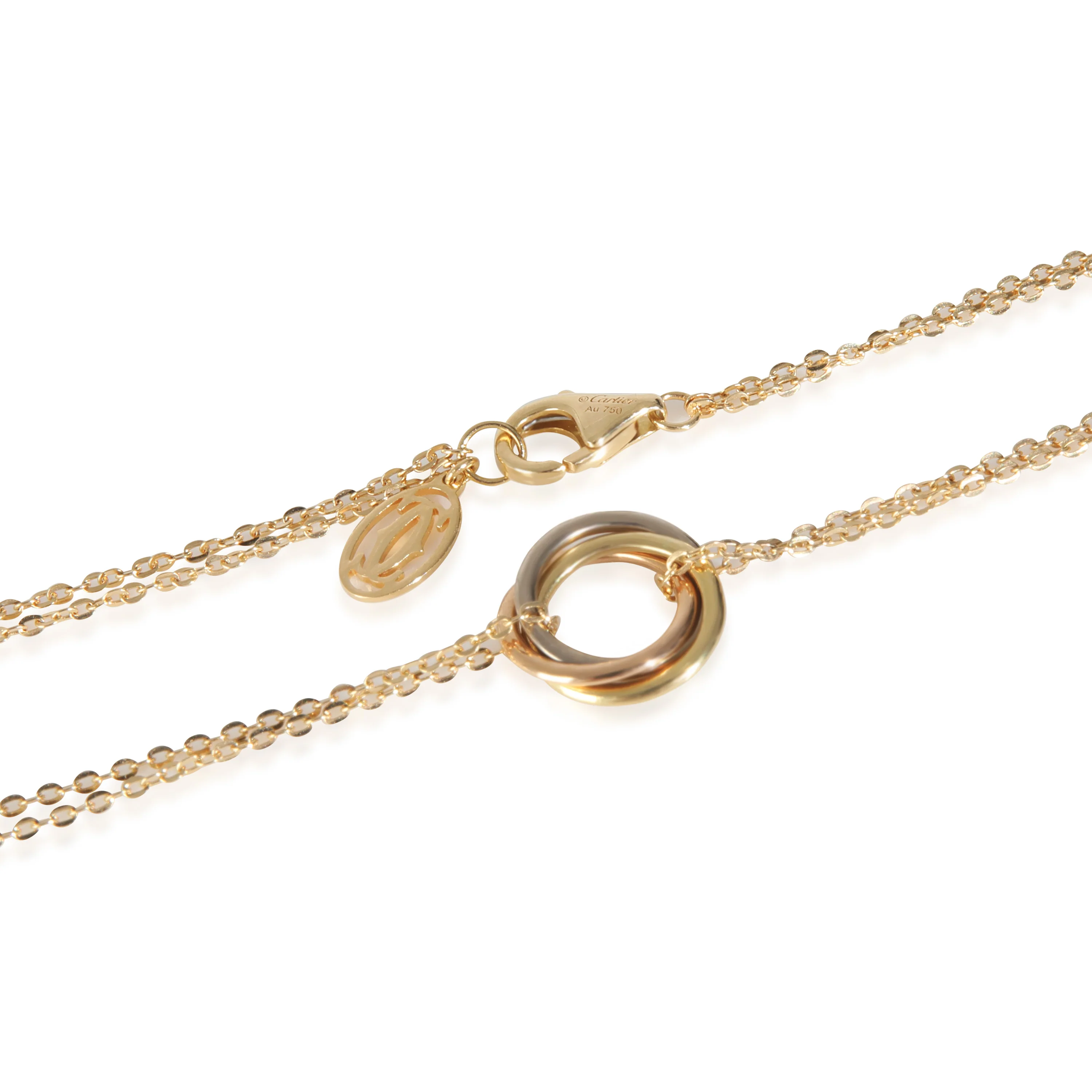 3-Tone Gold  Mini Model Trinity Pendant - Image 3
