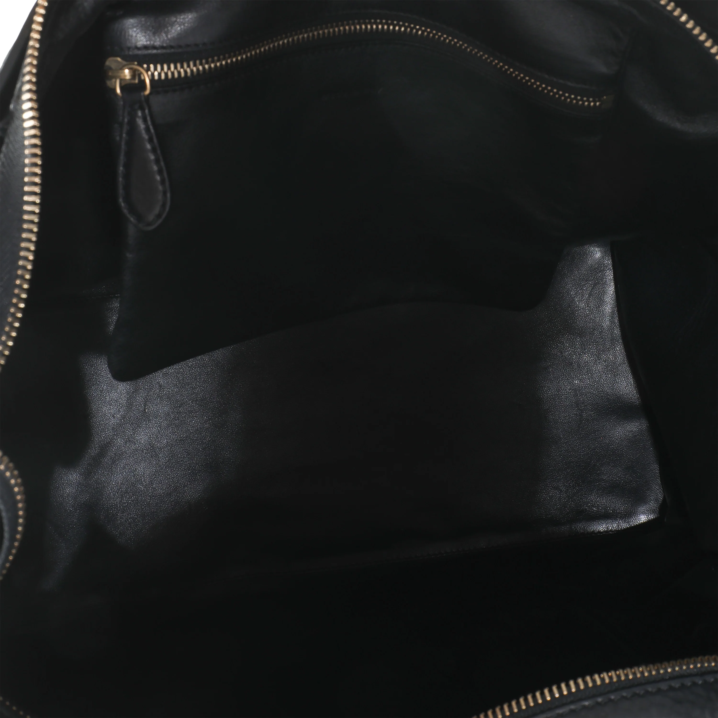 Black Smooth Calfskin Medium Luggage Tote - Image 6