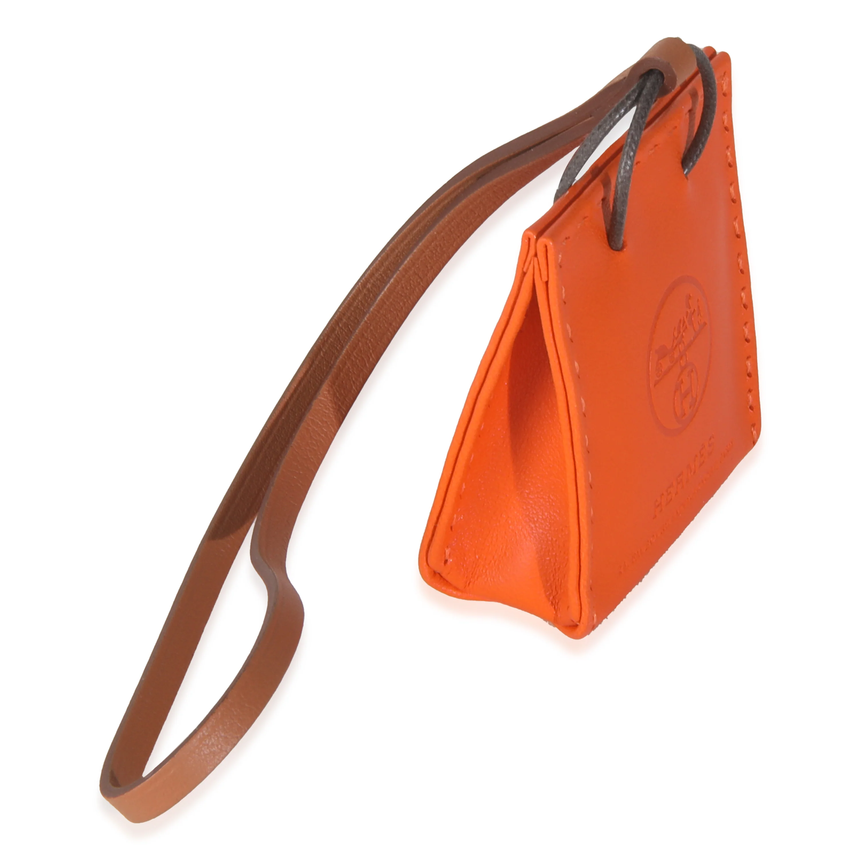 Feu Gold Milo Lambskin Swift Shopping Bag Charm - Image 2