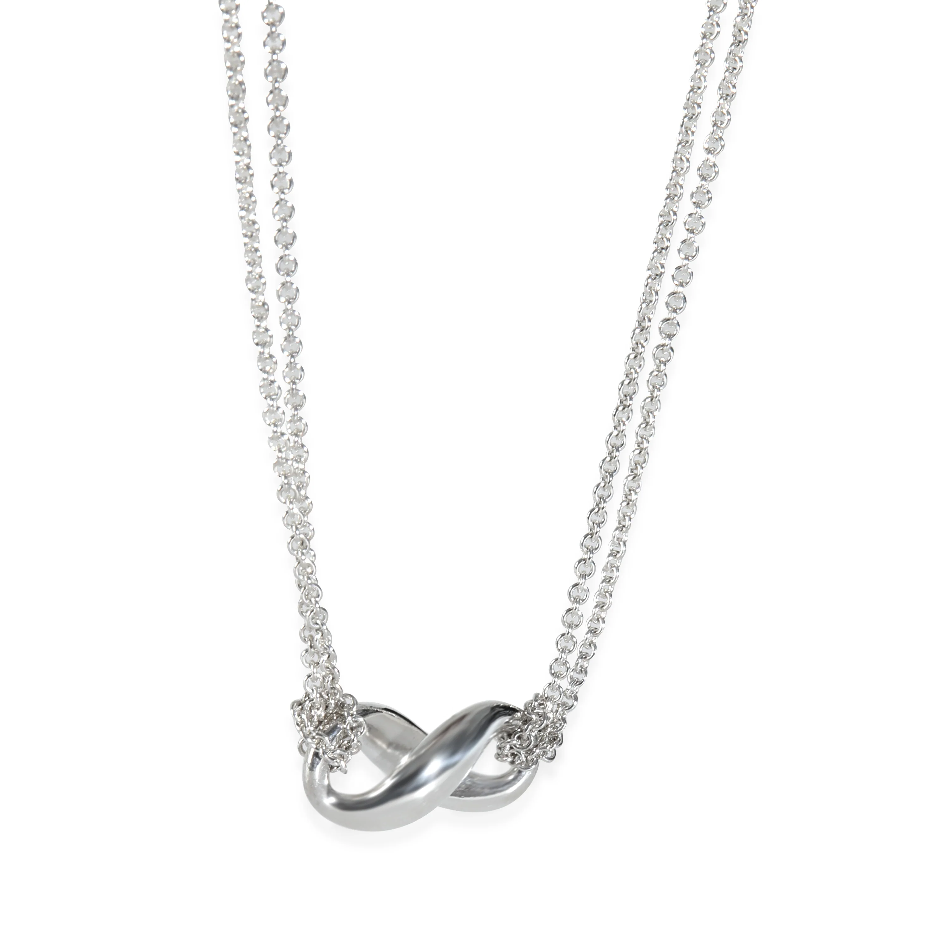 Sterling Silver  Infinity Necklace