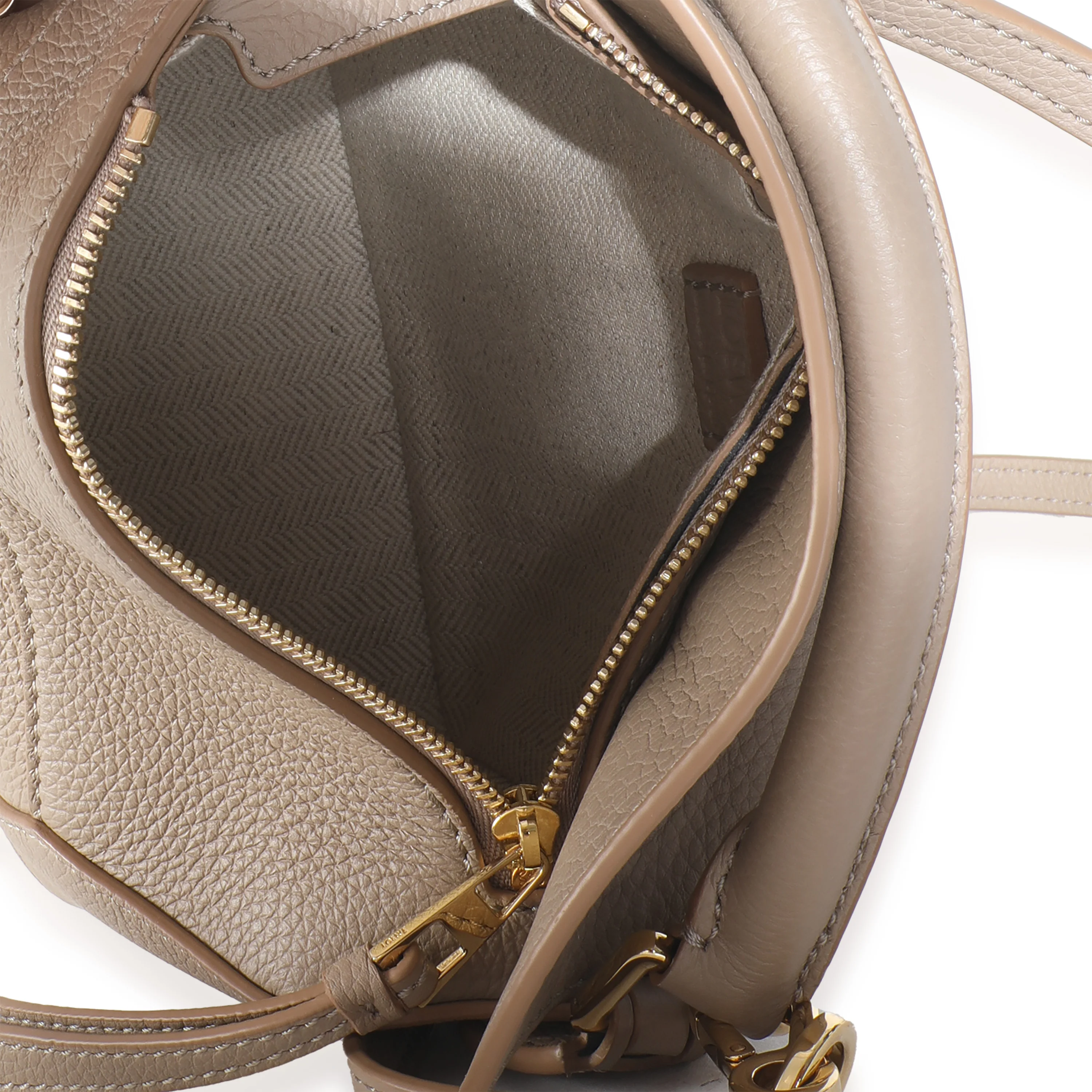 Sand Calfskin Mini Puzzle Edge Bag - Image 9