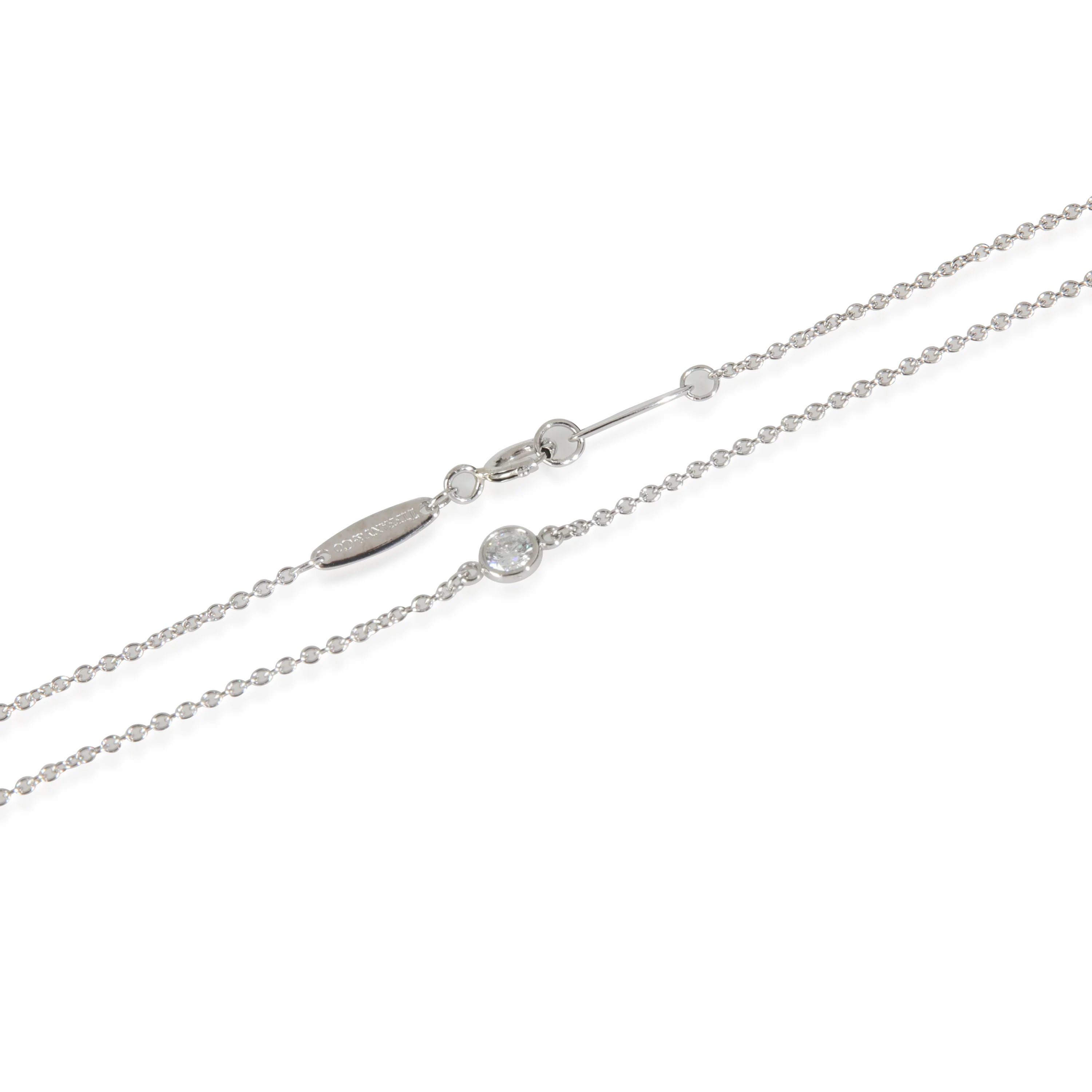 Platinum Diamond Elsa Peretti Diamond By The Yard Necklace - Image 3