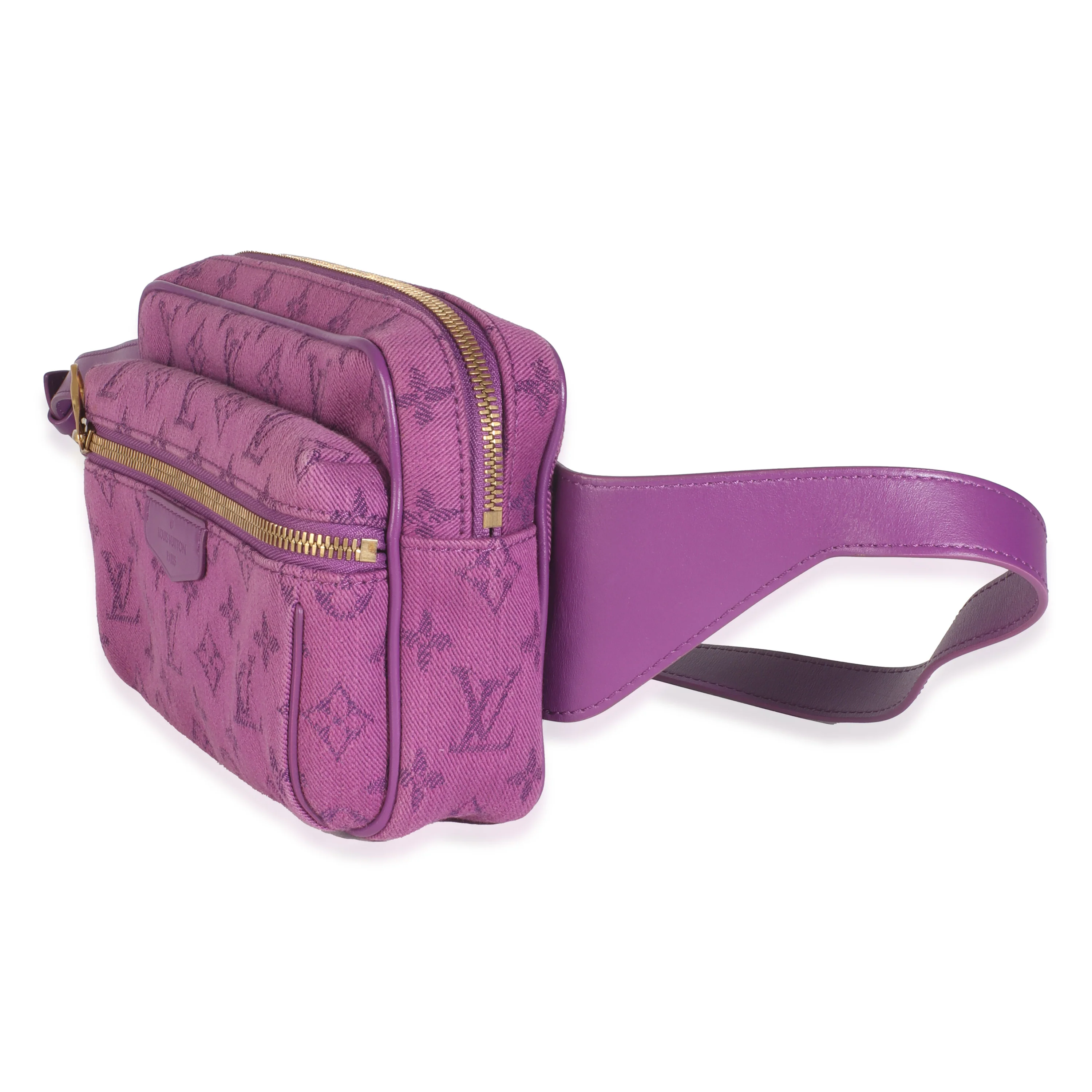 Purple Monogram Denim Outdoor Bumbag - Image 2