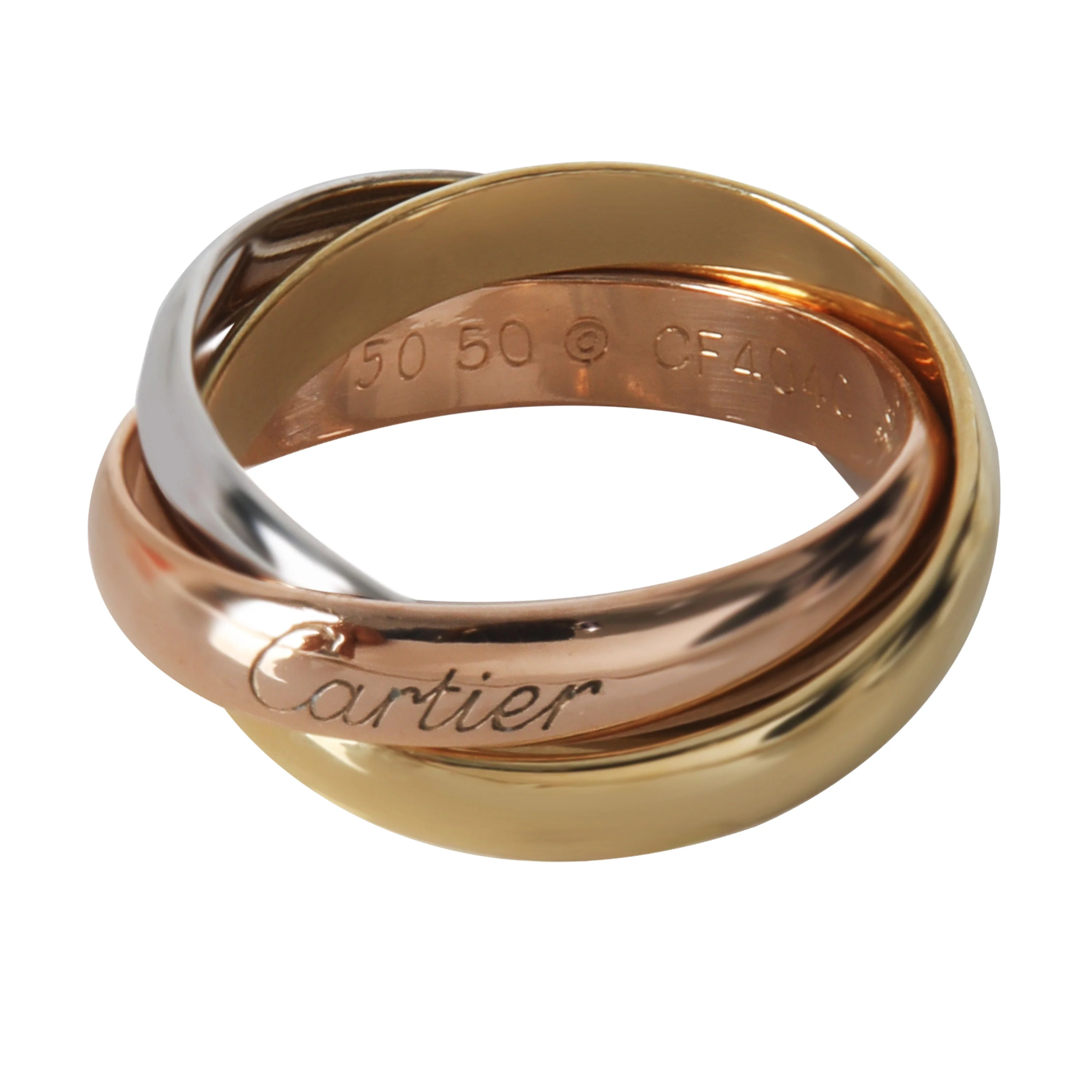 3-Tone Gold  Classic Trinity Ring