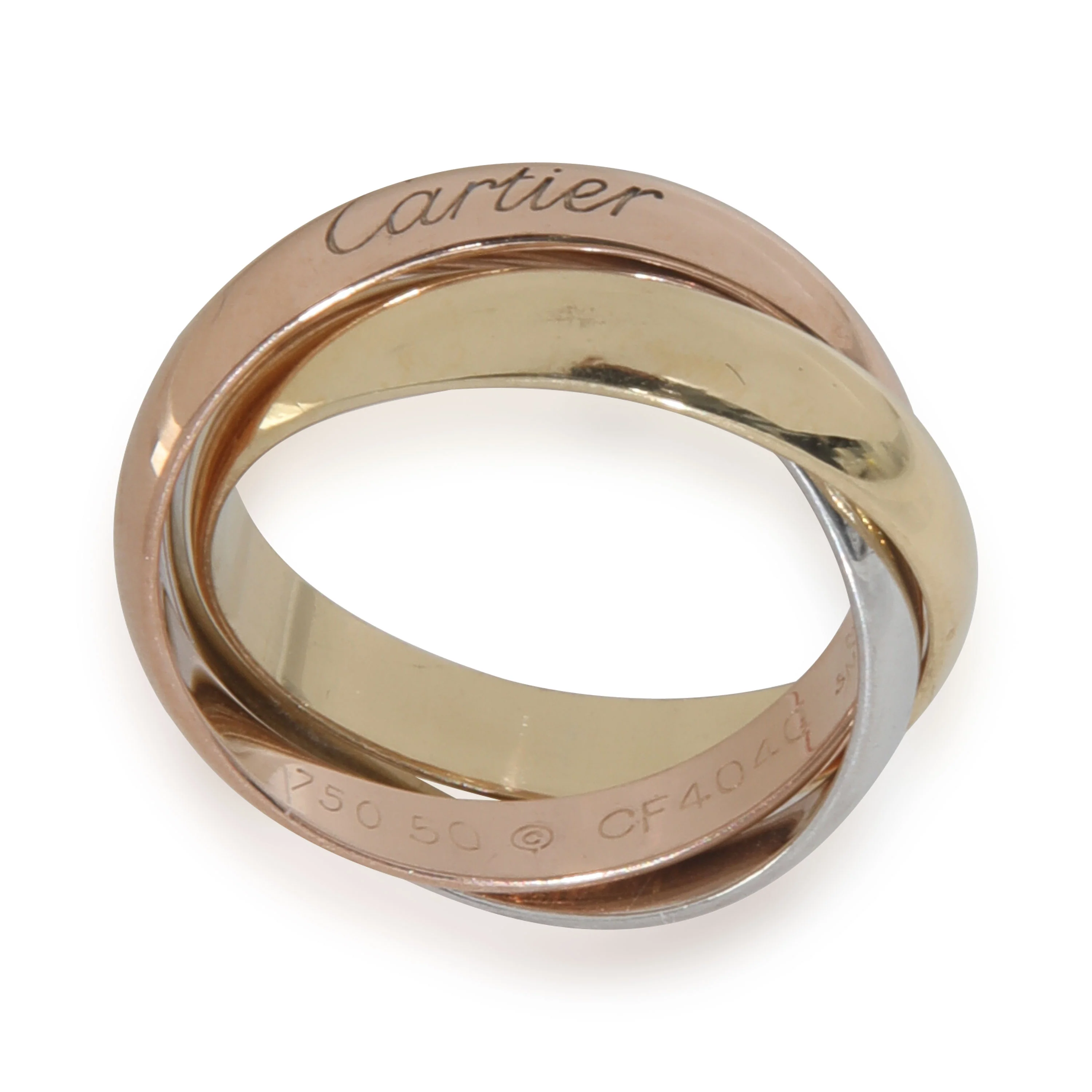 3-Tone Gold  Classic Trinity Ring - Image 3