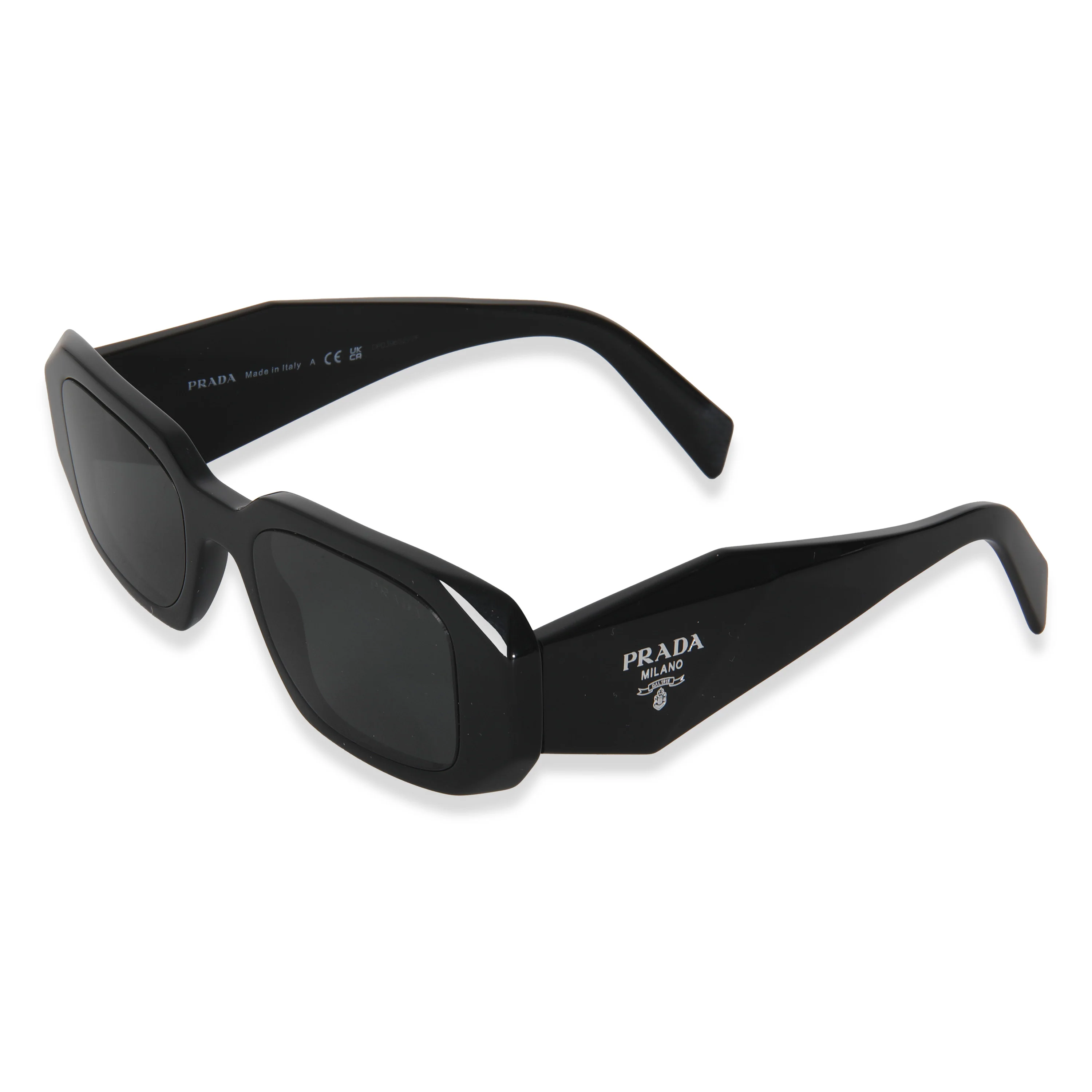 Black Acetate Square Frame Symbole Sunglasses - Image 2
