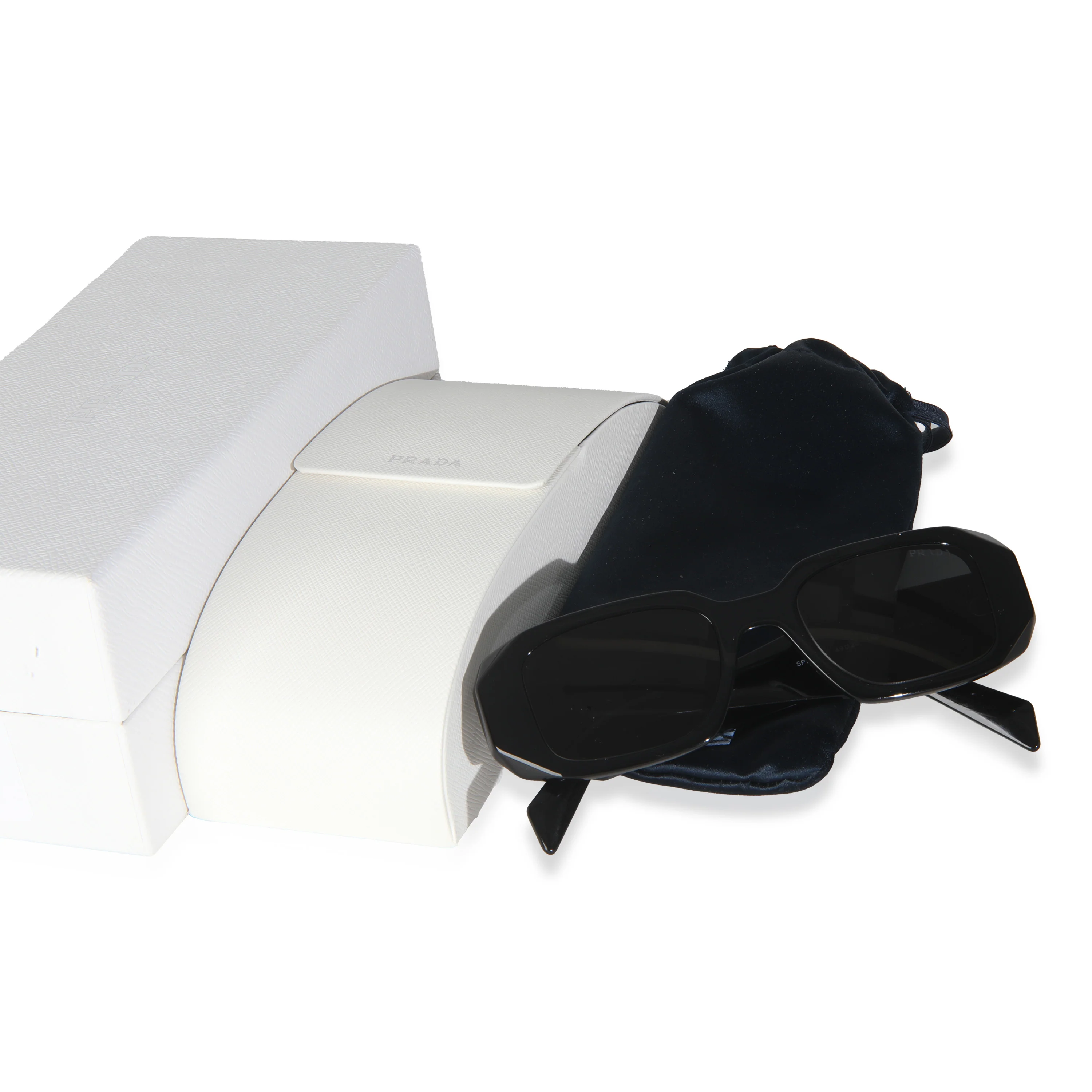 Black Acetate Square Frame Symbole Sunglasses - Image 4