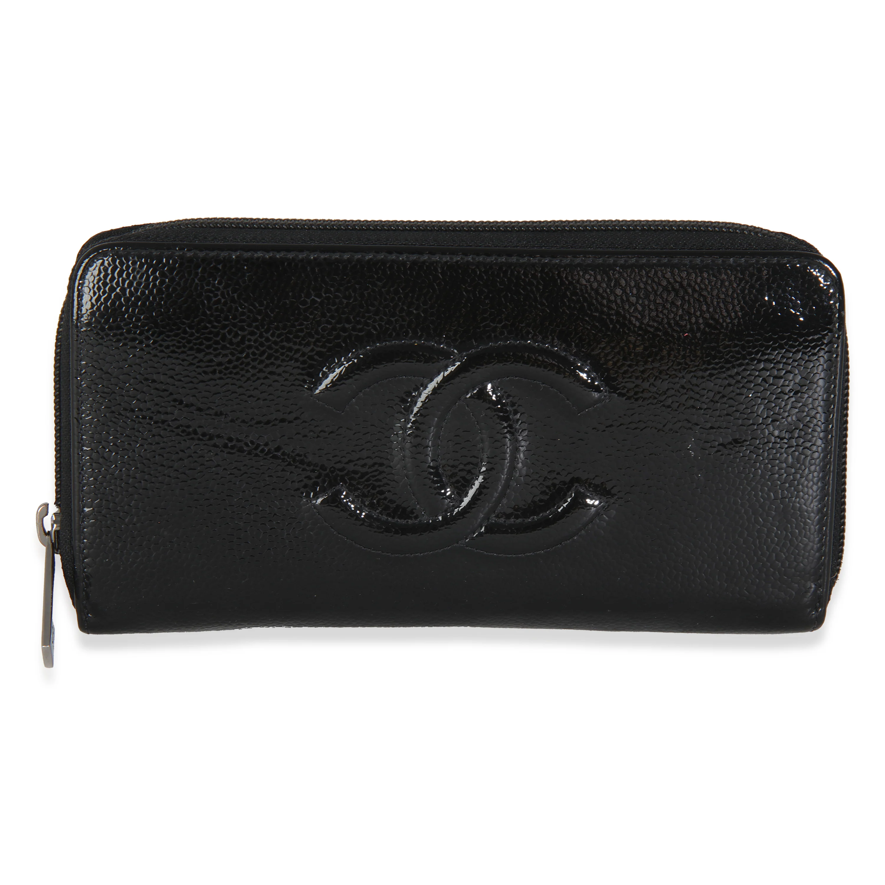 Black Patent Coco Mark Long Wallet
