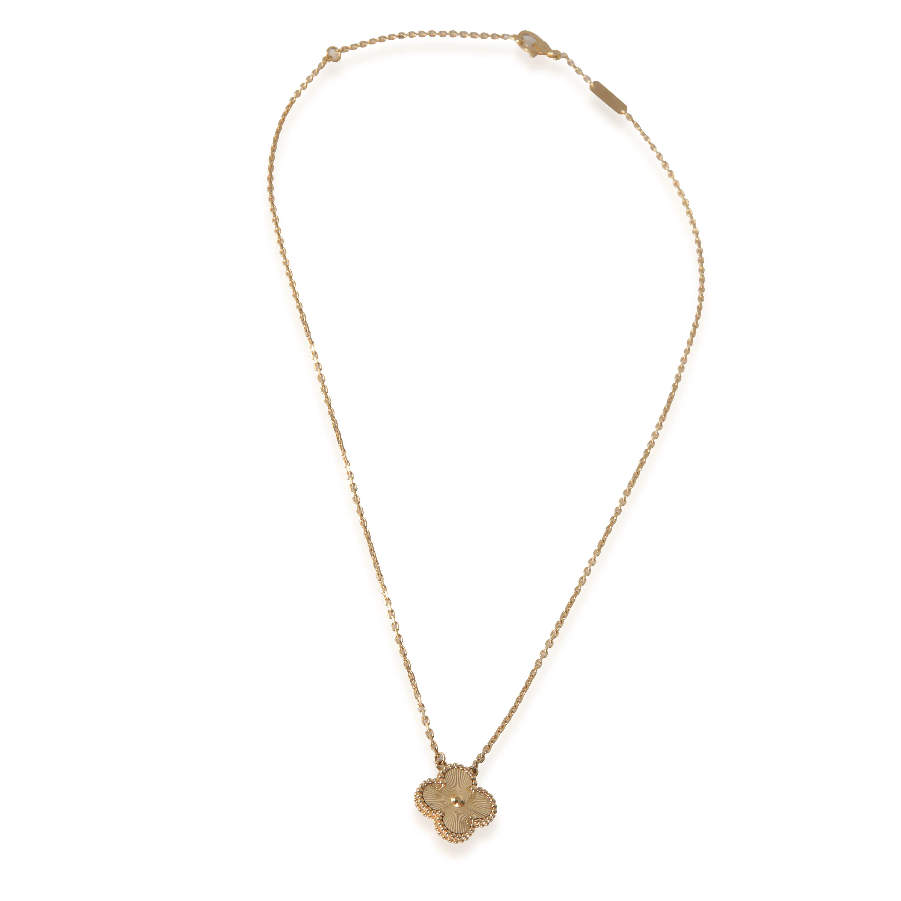 Yellow Gold  Vintage Alhambra Pendant - Image 2
