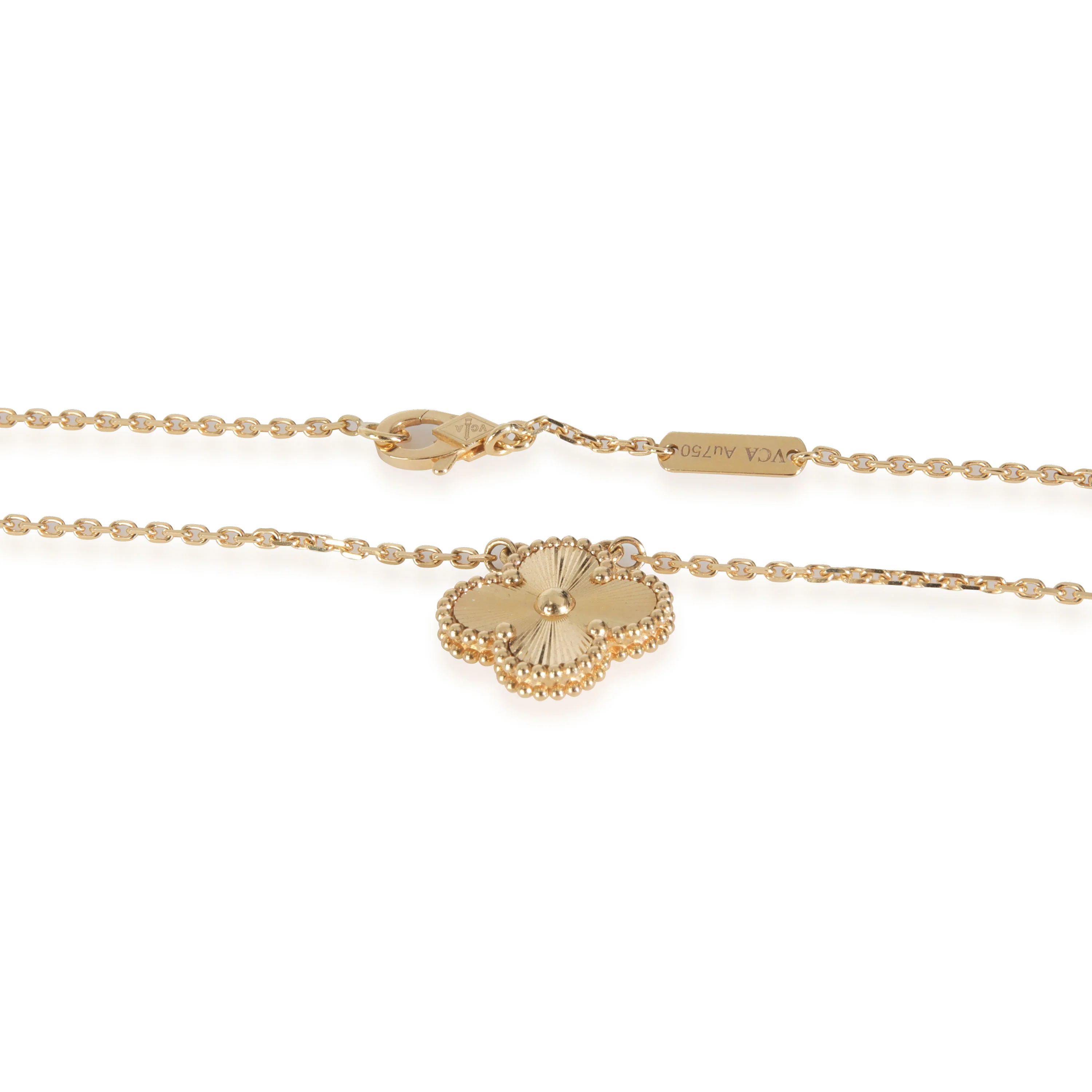 Yellow Gold  Vintage Alhambra Pendant - Image 3
