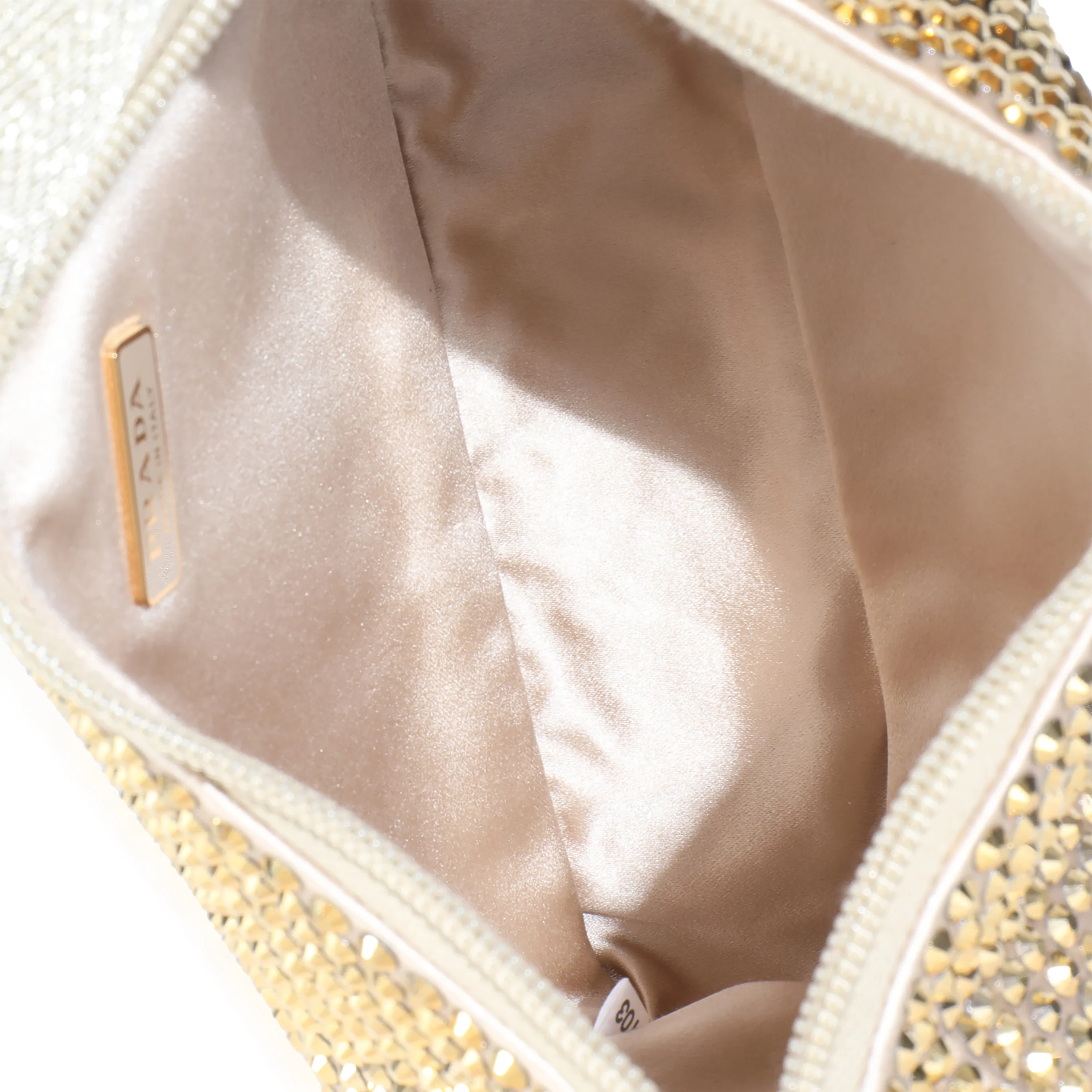 Ananas Satin Crystal Mini Re-Edition 2000 Bag - Image 5