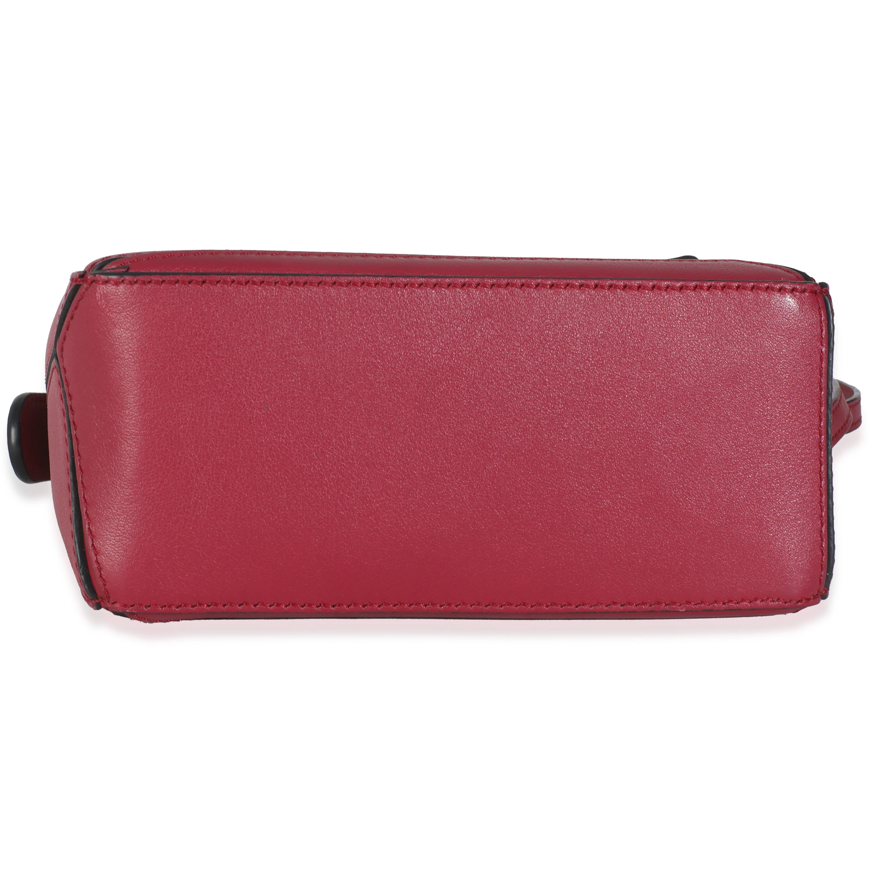 Raspberry Calfskin Mini Puzzle Bag - Image 4