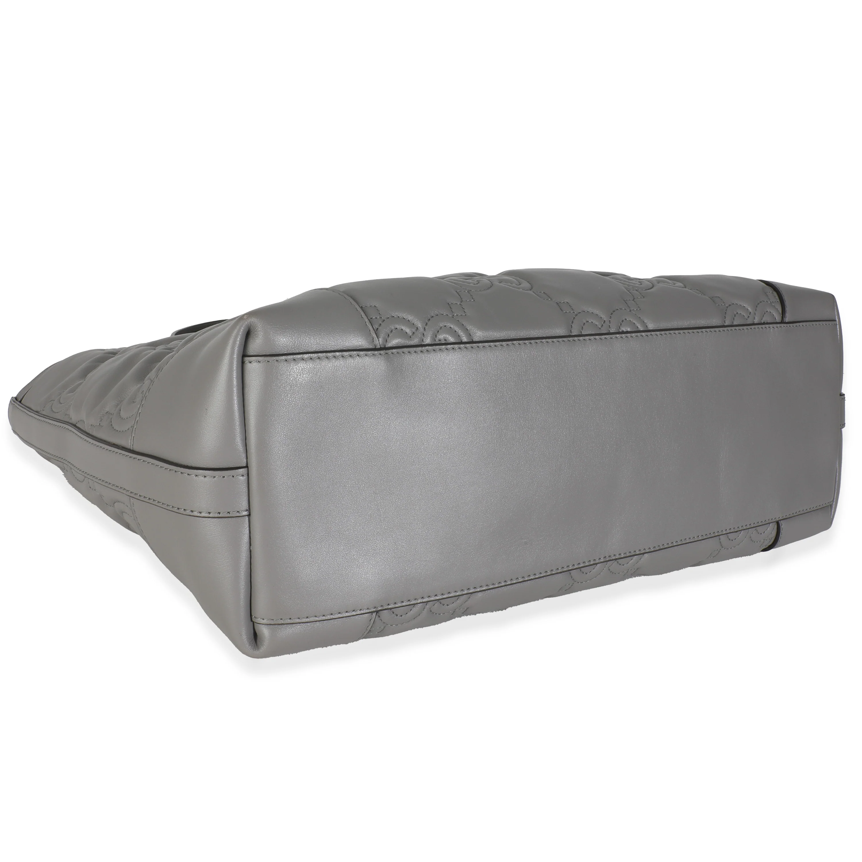 Grey GG Matelasse Calfskin Medium Ophidia Tote - Image 5