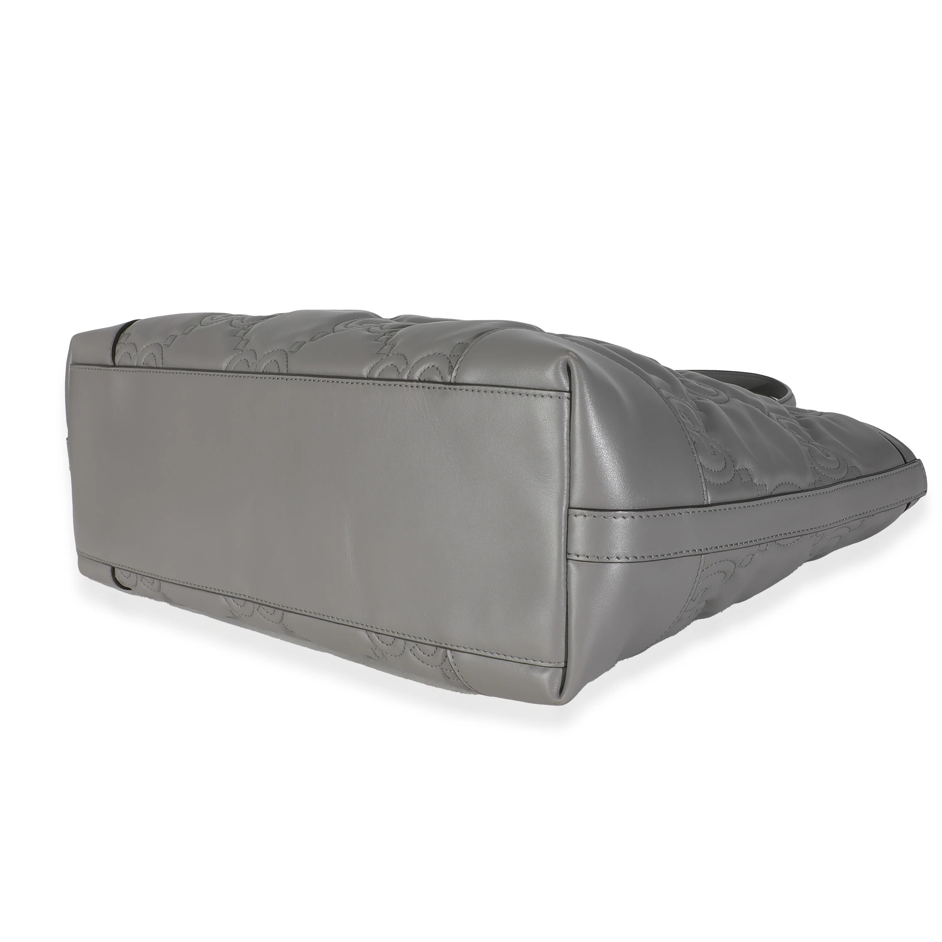 Grey GG Matelasse Calfskin Medium Ophidia Tote - Image 6
