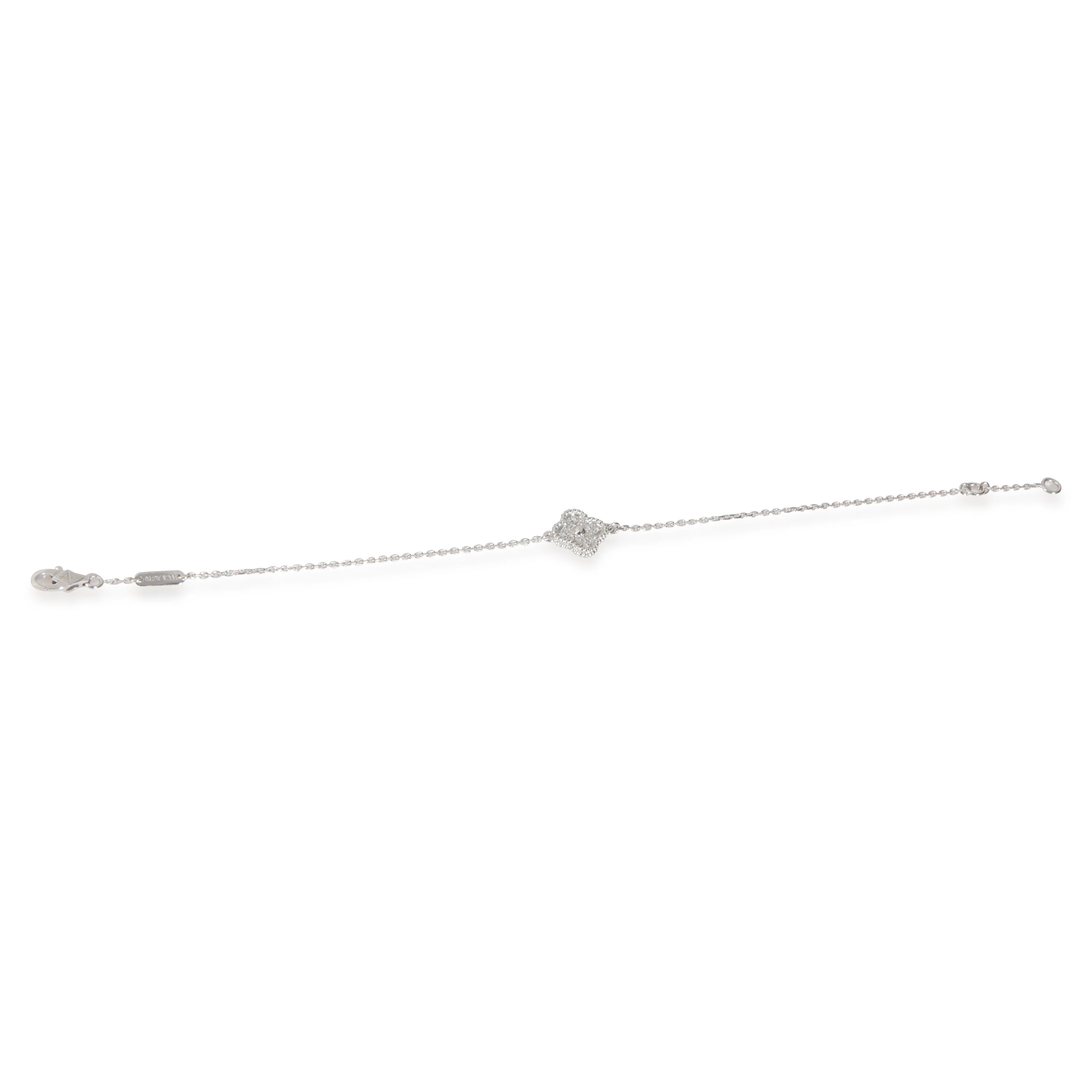 White Gold Diamond Sweet Alhambra Bracelet - Image 3