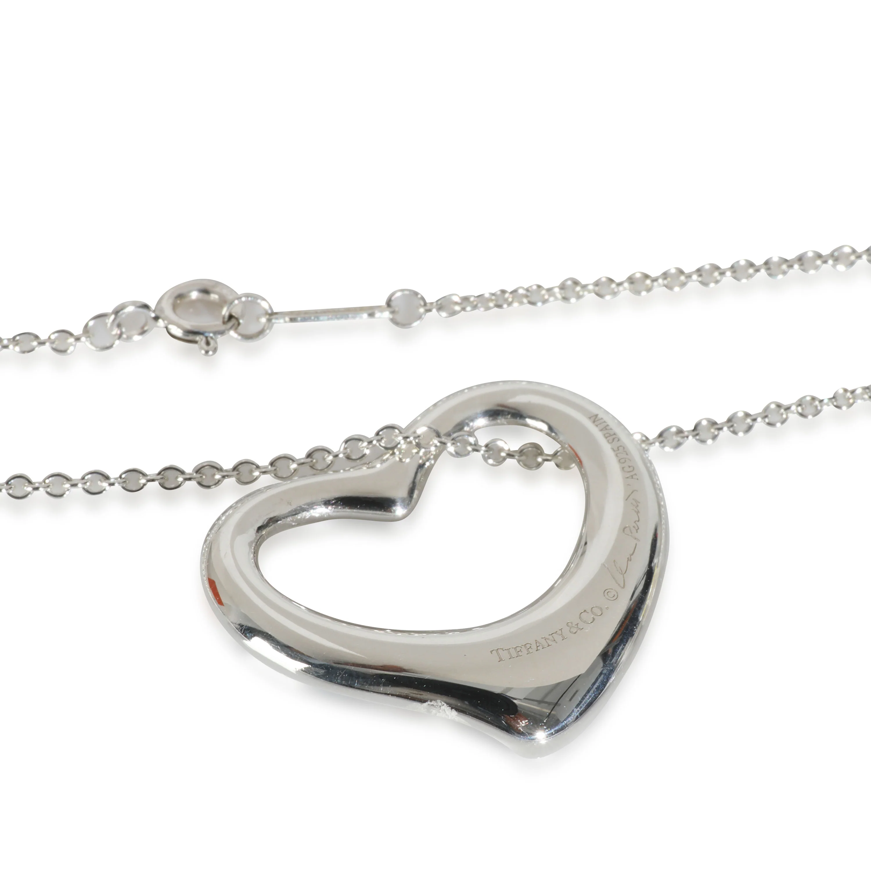 Sterling Silver Elsa Peretti 27mm Open Heart Pendant - Image 3