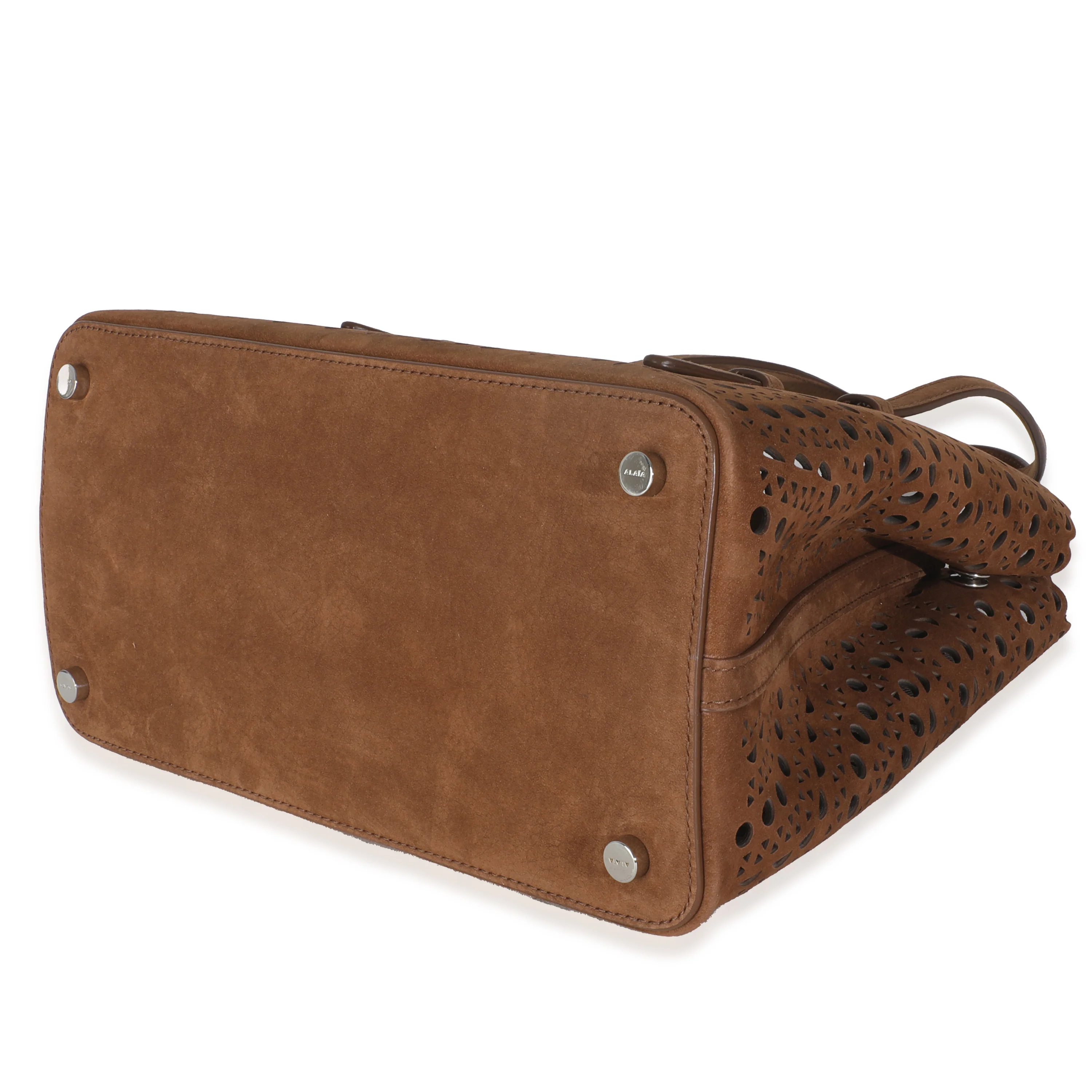 Tan Laser Cut Suede Mina 25 - Image 6