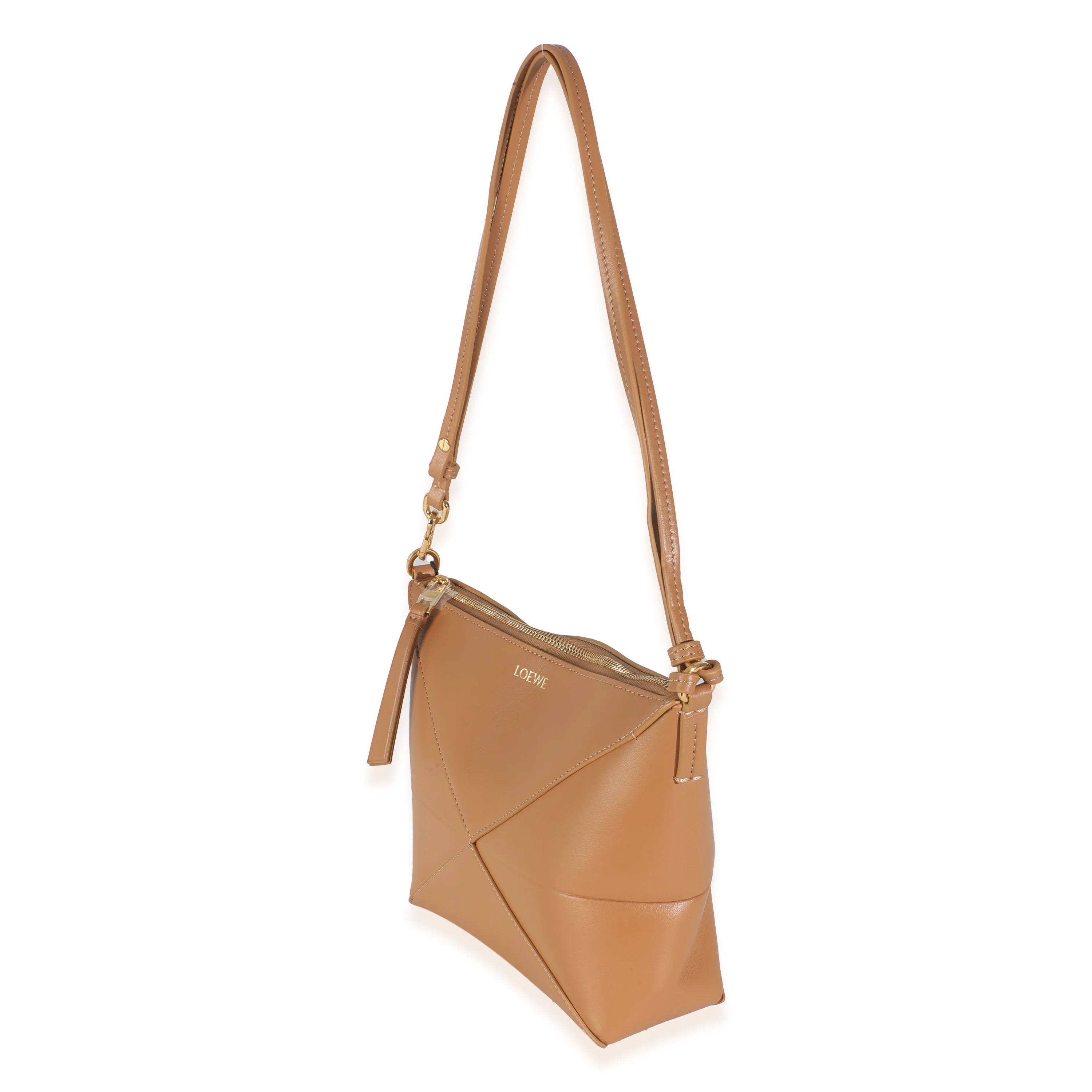 Warm Desert Calfskin Puzzle Fold Pouch - Image 2