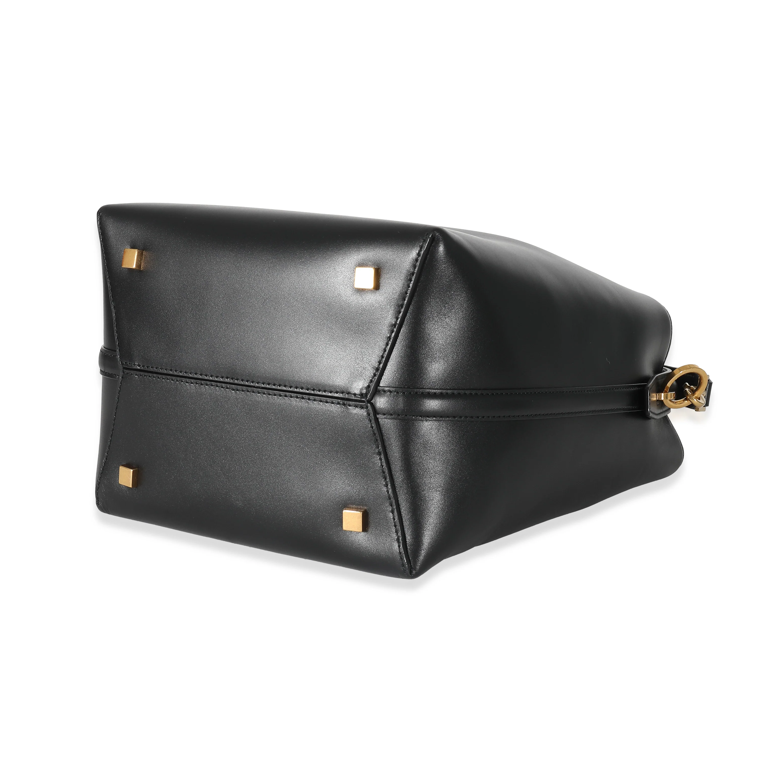 Black Shiny Calfskin Le 37 Bucket Bag - Image 4