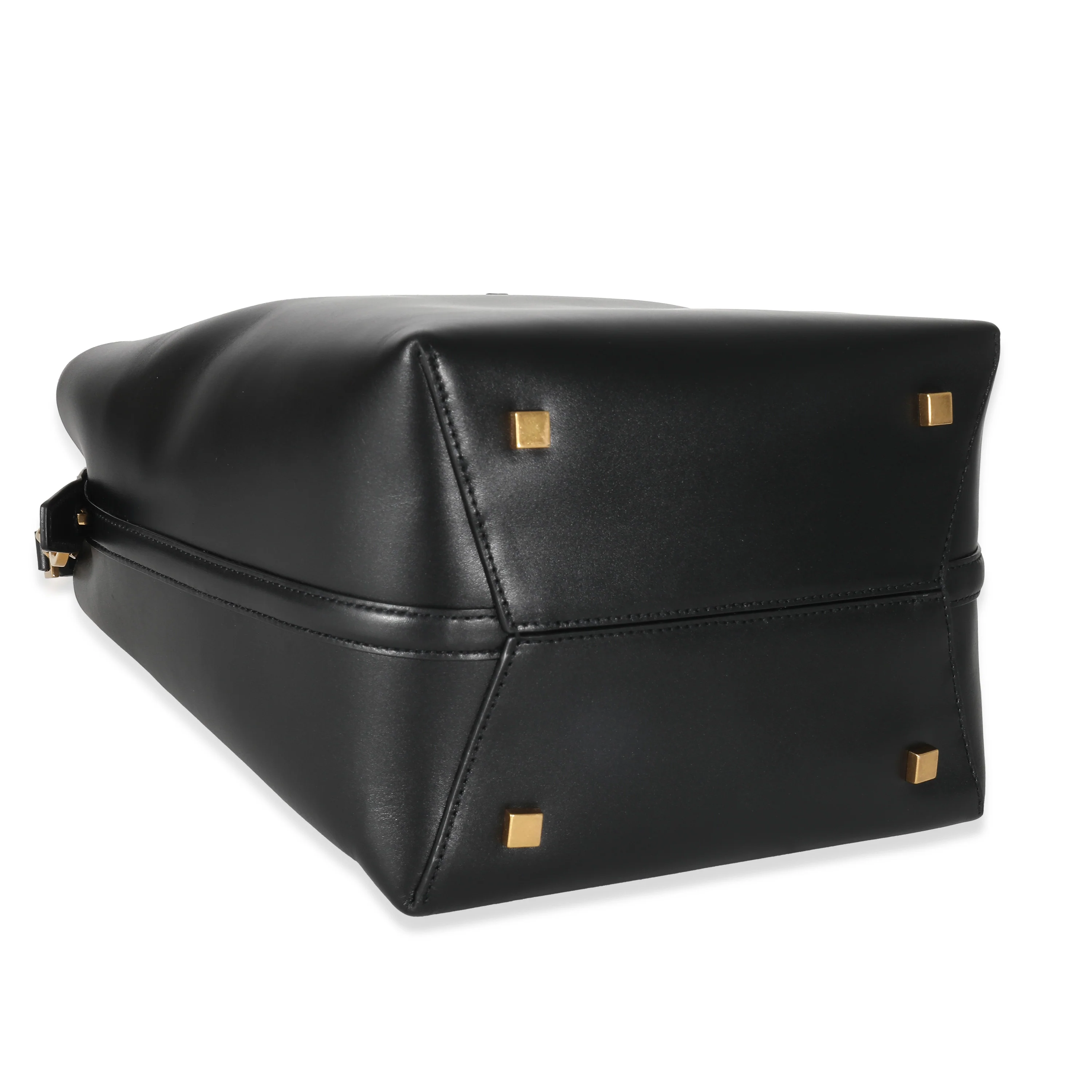 Black Shiny Calfskin Le 37 Bucket Bag - Image 7