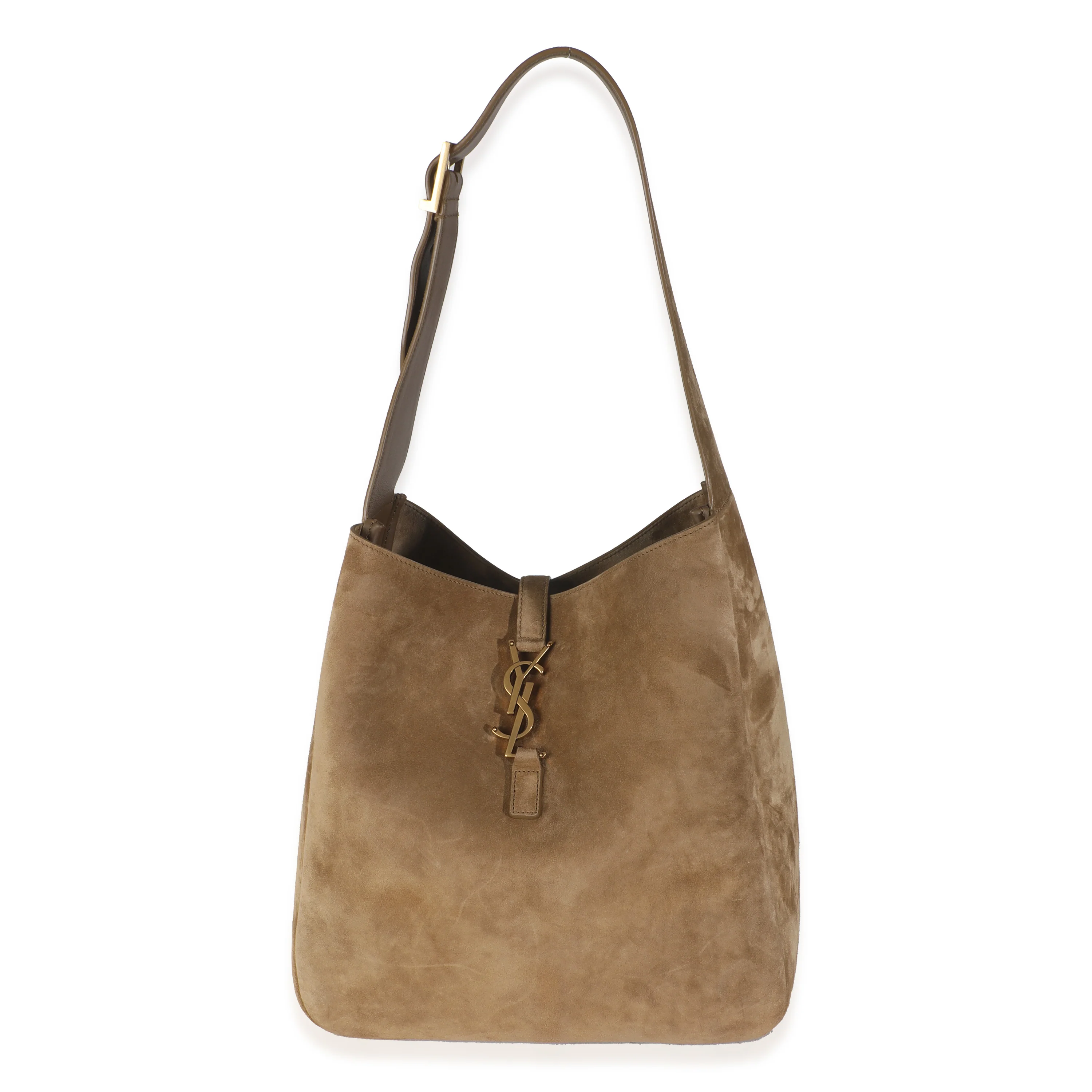 Golden Leaf Supple Suede Large Le 5 A 7 Hobo Bag