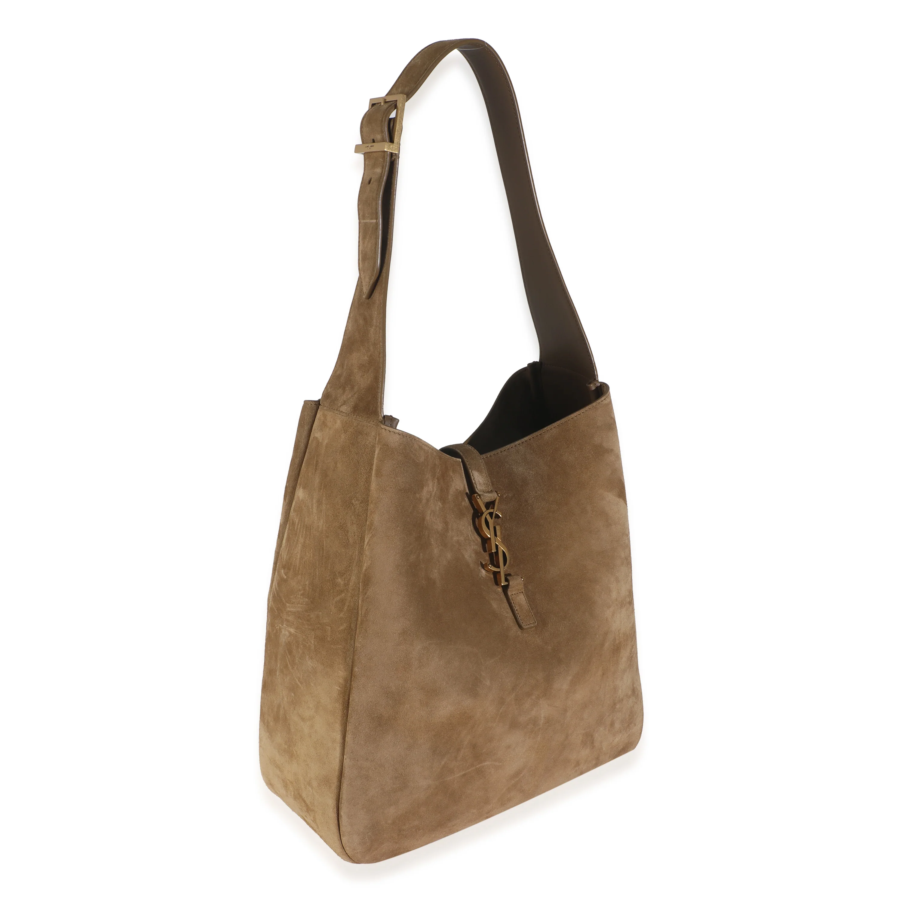 Golden Leaf Supple Suede Large Le 5 A 7 Hobo Bag - Image 8