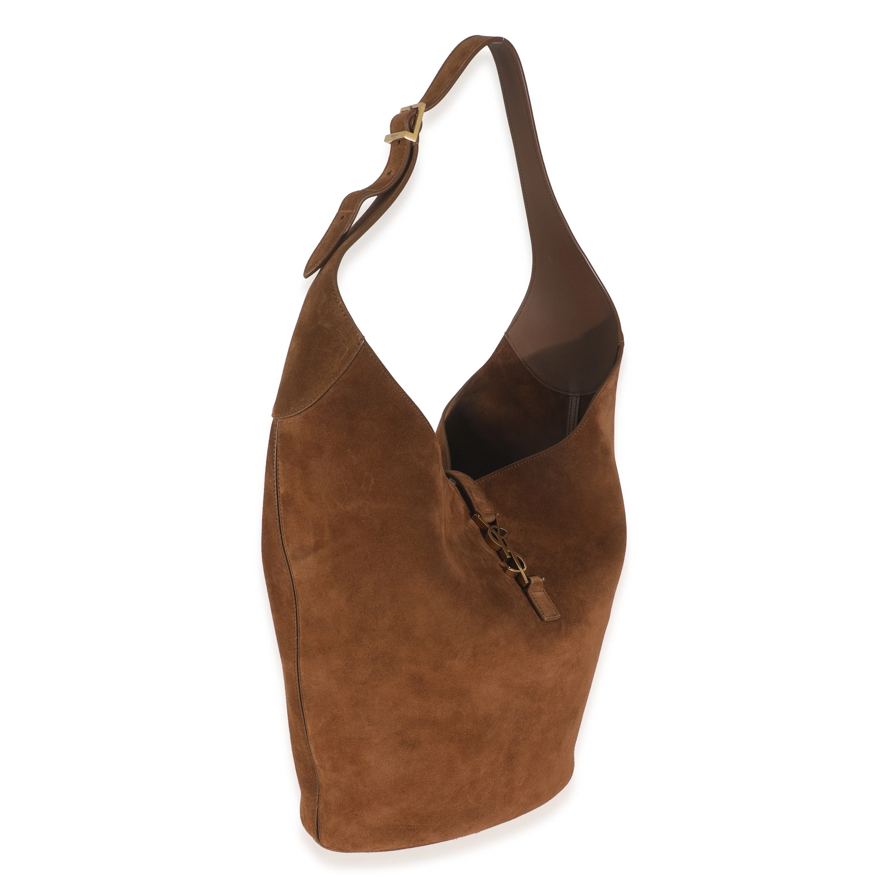 Brown Suede Le 5 A 7 Hobo Bag - Image 9