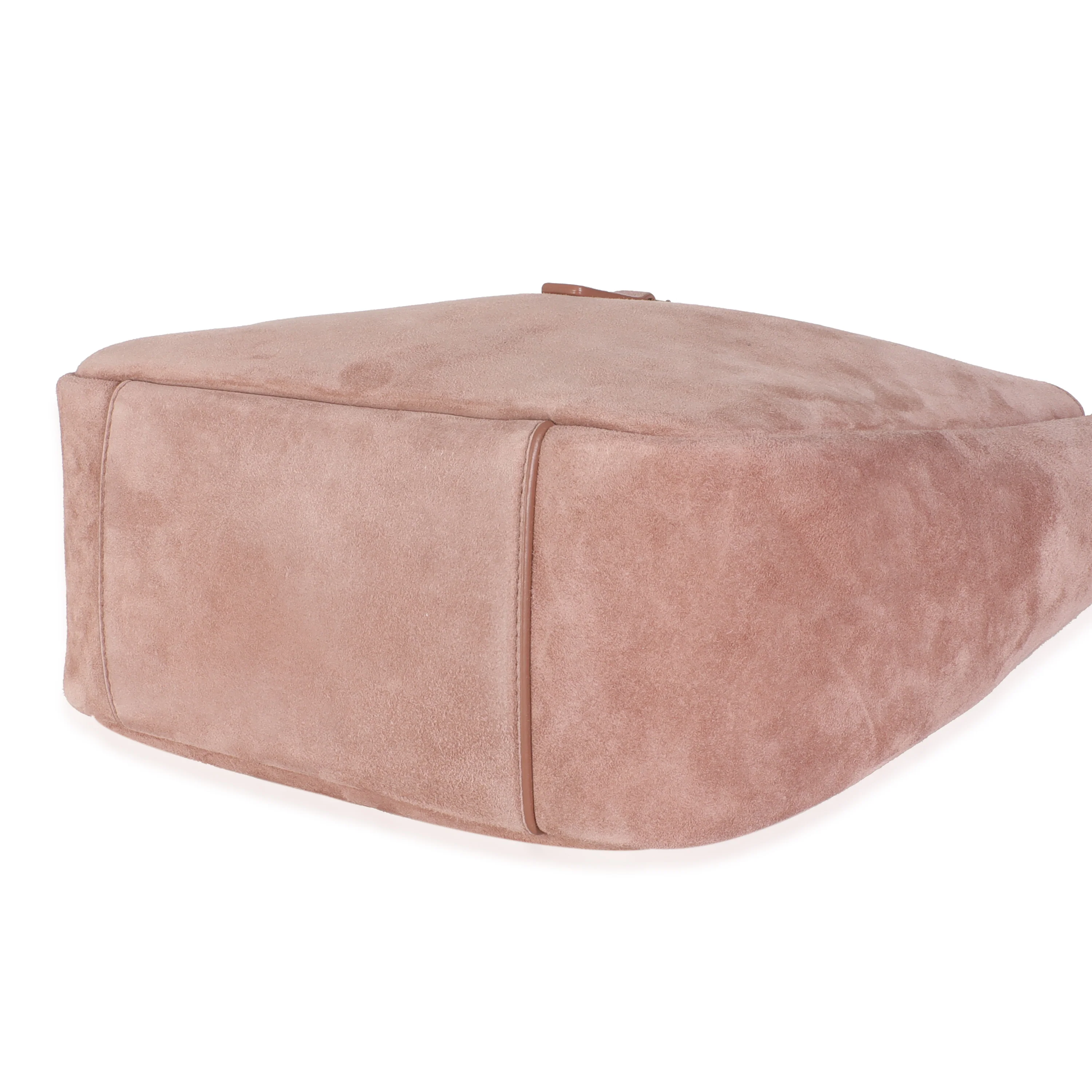 Barely Pink Supple Suede Small Le 5 A 7 Soft Hobo - Image 6