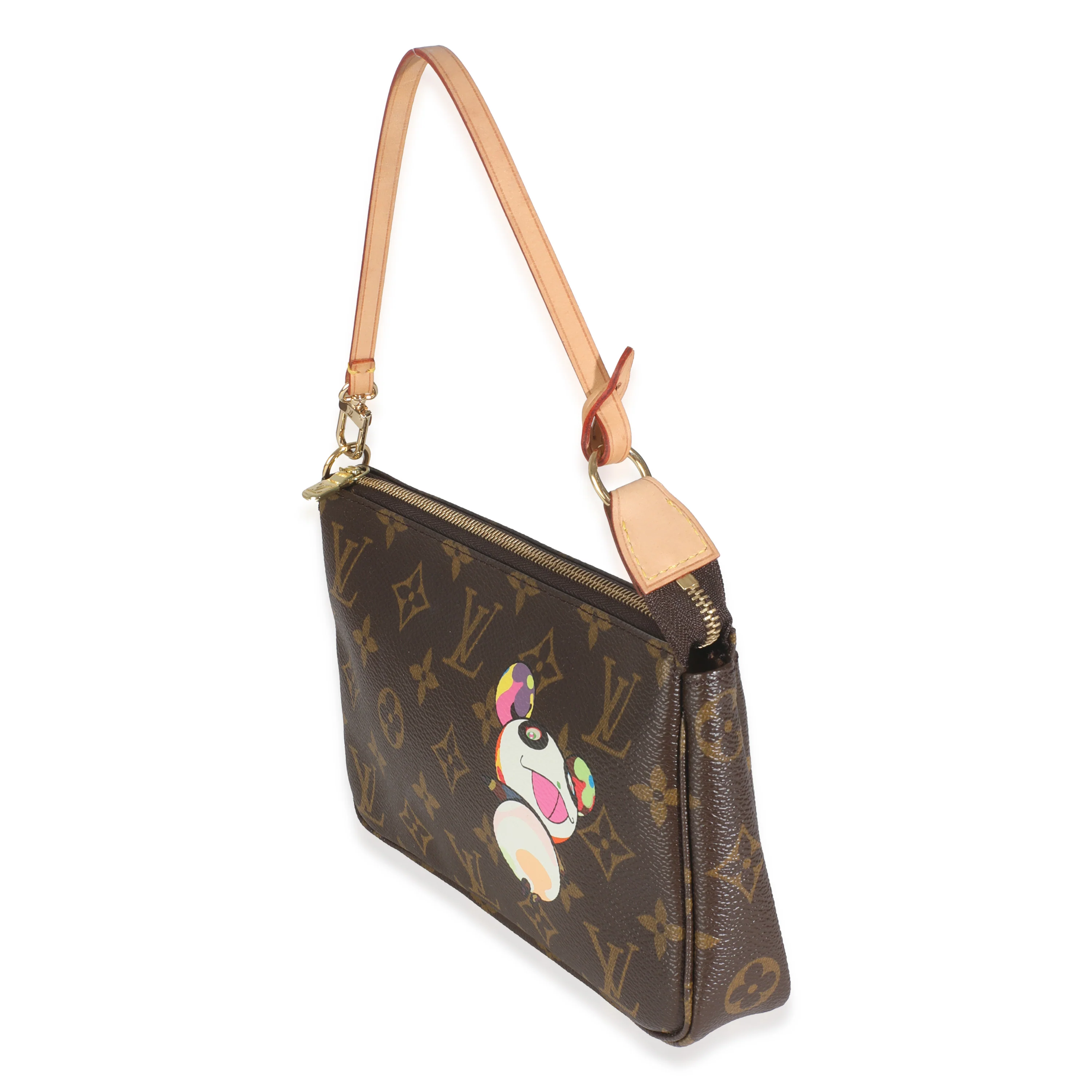 x Takashi Murakami Monogram Canvas Panda Pochette Accessoires - Image 2