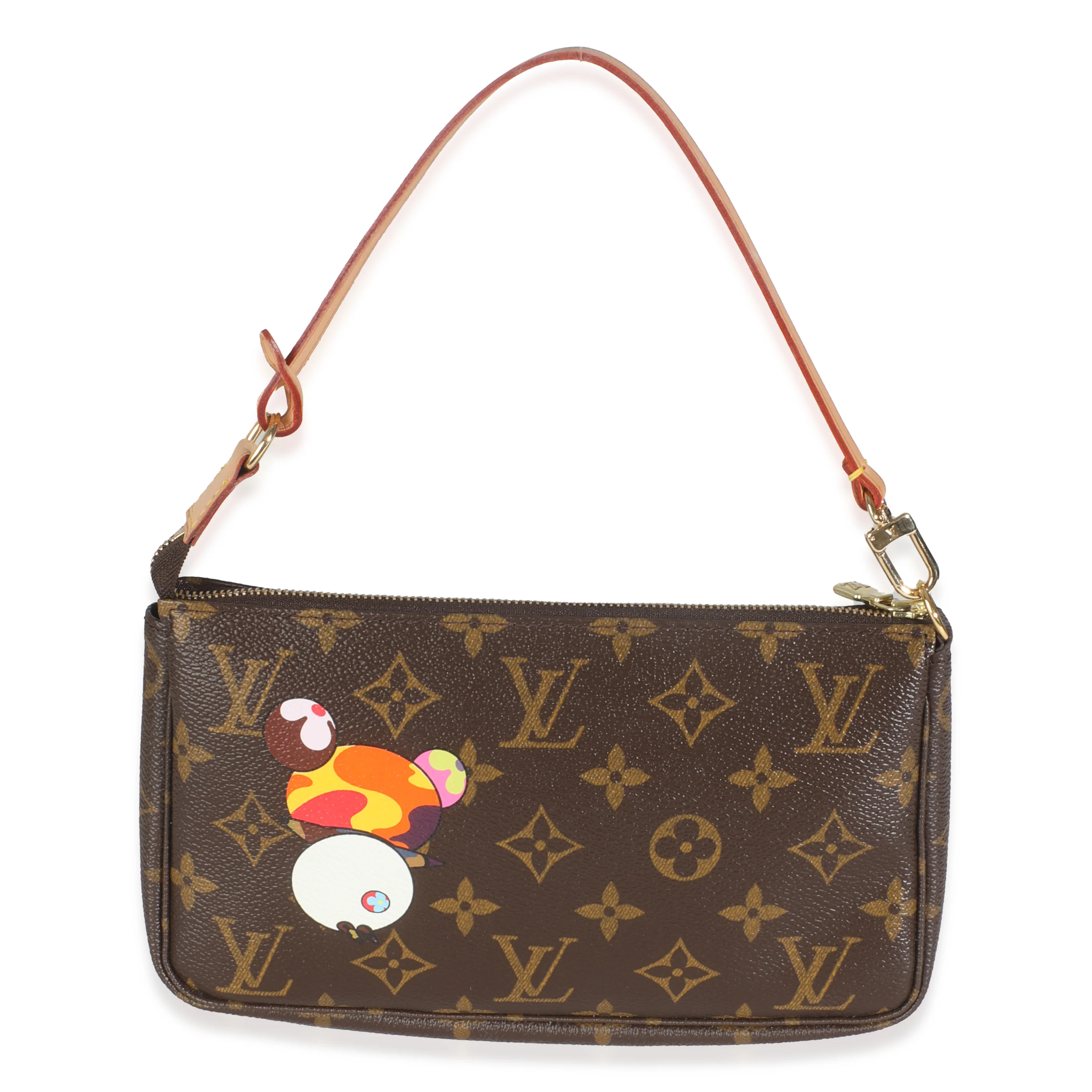 x Takashi Murakami Monogram Canvas Panda Pochette Accessoires - Image 3