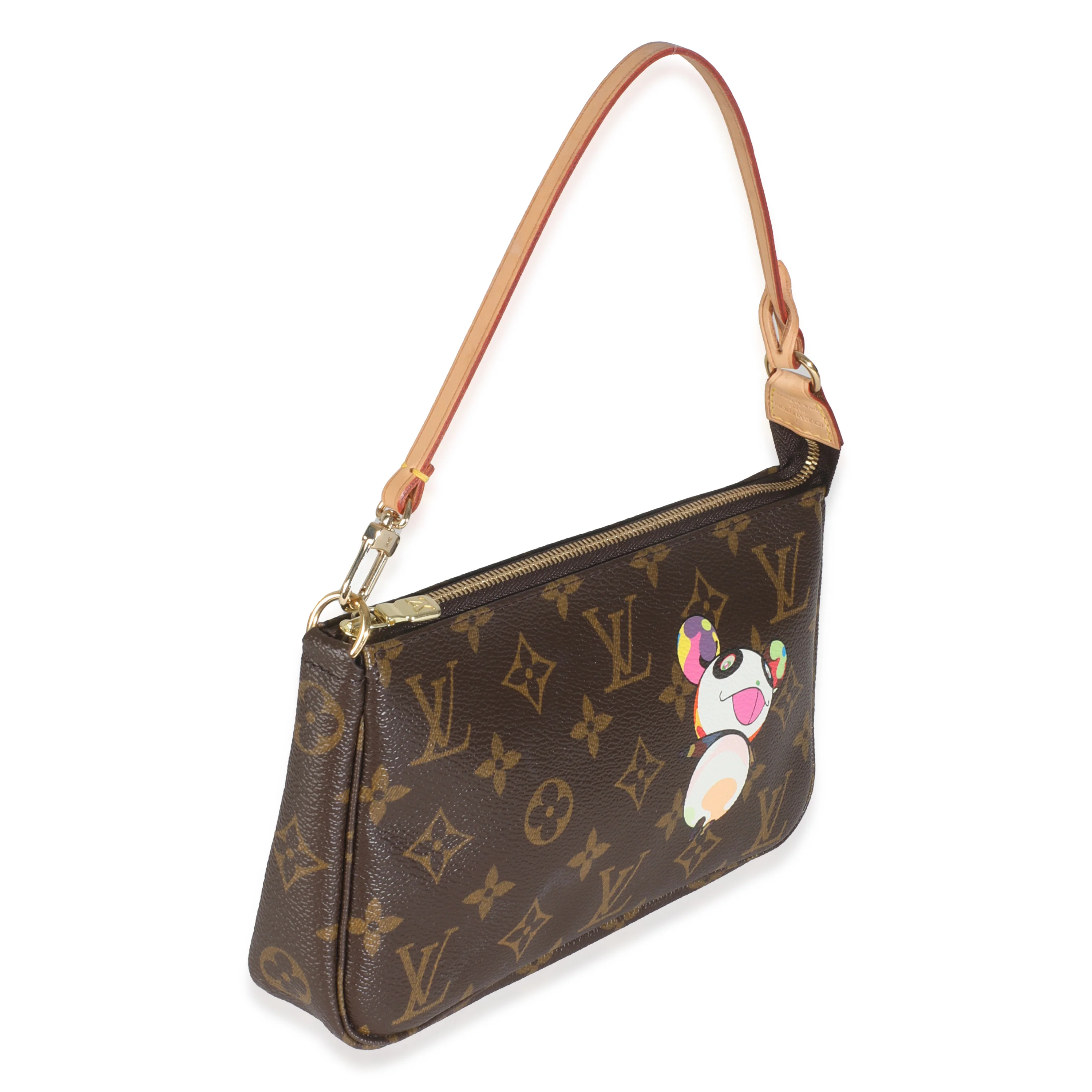x Takashi Murakami Monogram Canvas Panda Pochette Accessoires - Image 8