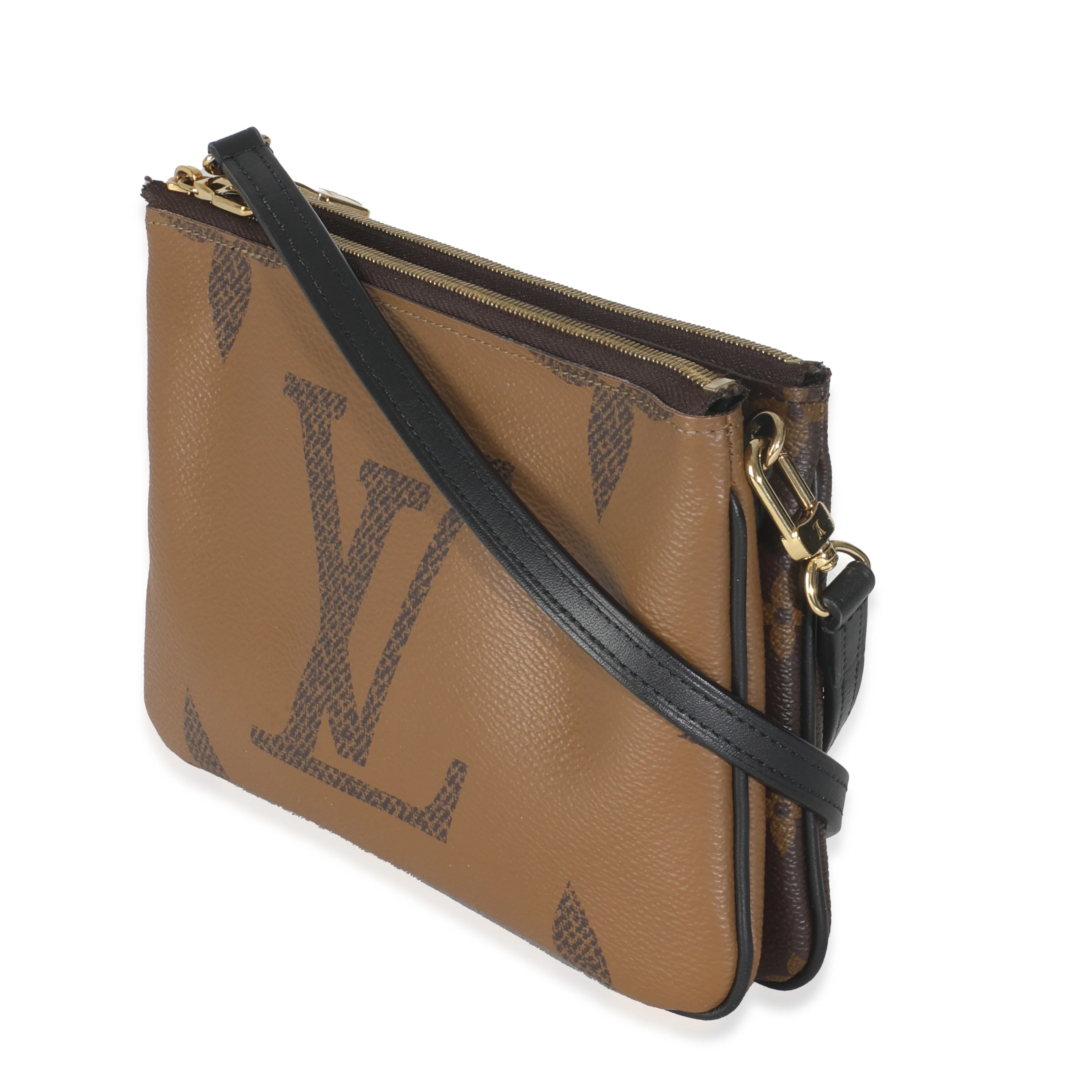 Reverse Monogram Canvas Double Zip Pochette - Image 2