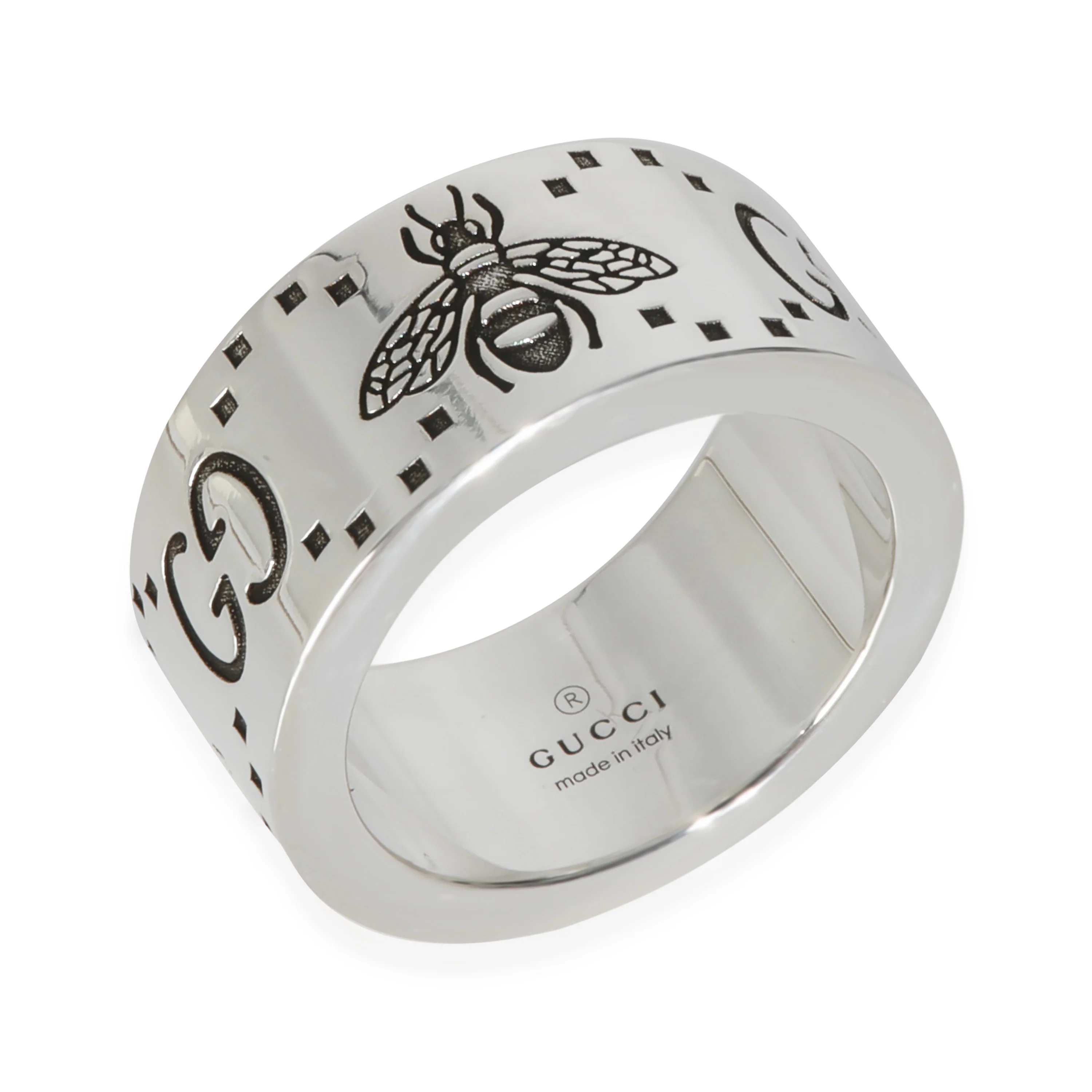 Sterling Silver  GG & Bee Ring - Image 2